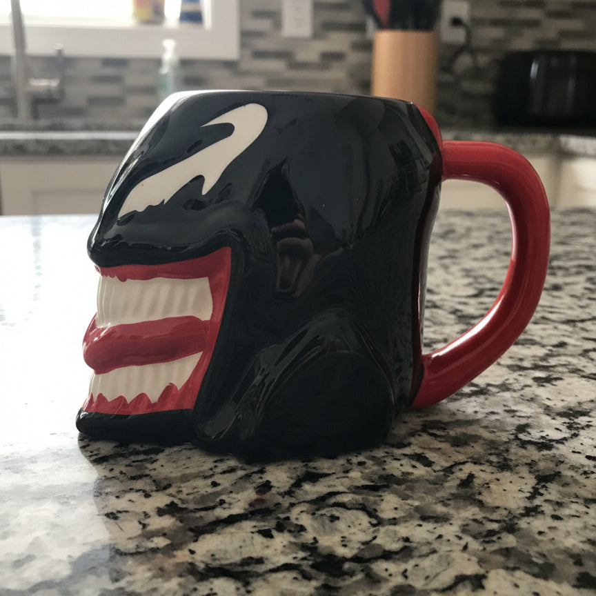 Marvel Venom Coffee Cup Mug Molded 16oz Backstage Pass Inc 2015 Spider Man Character
