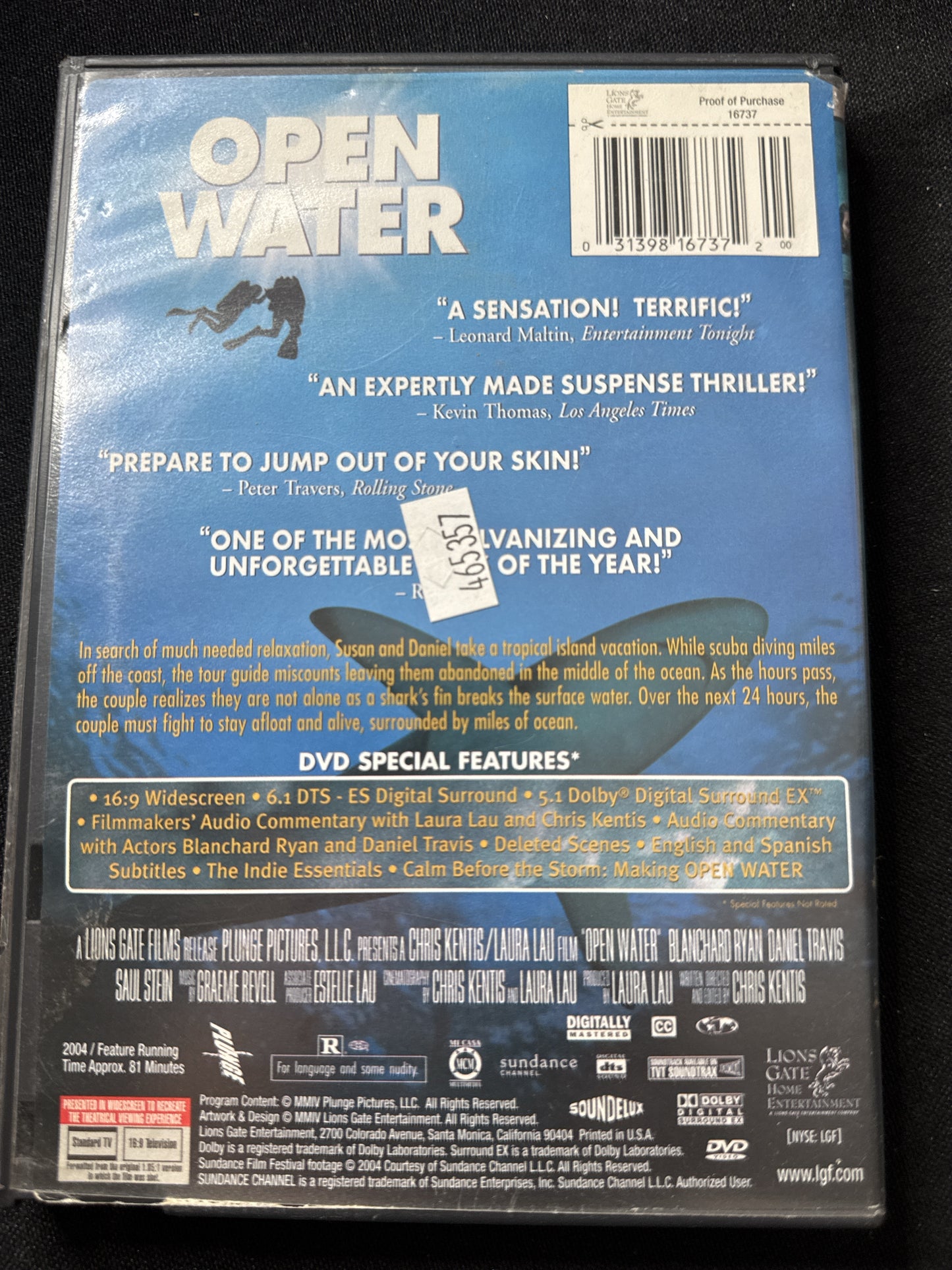 Open Water DVD
