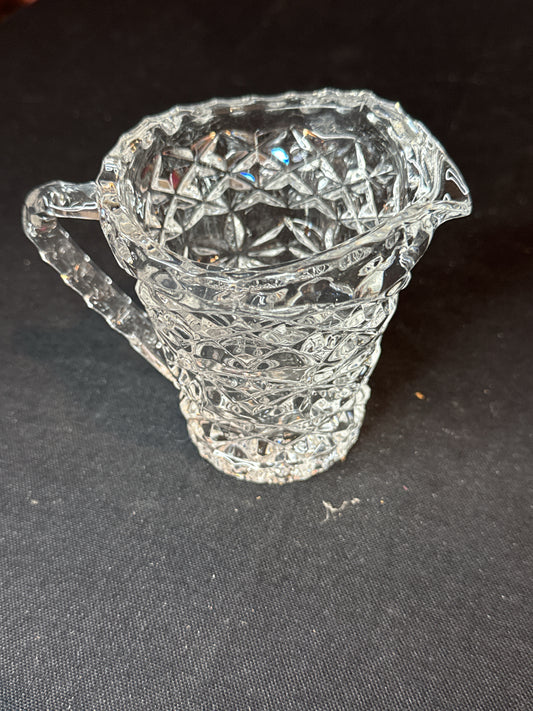 1980s Shamrock Creamer 24% Lead Crystal 4" Excellent Condition