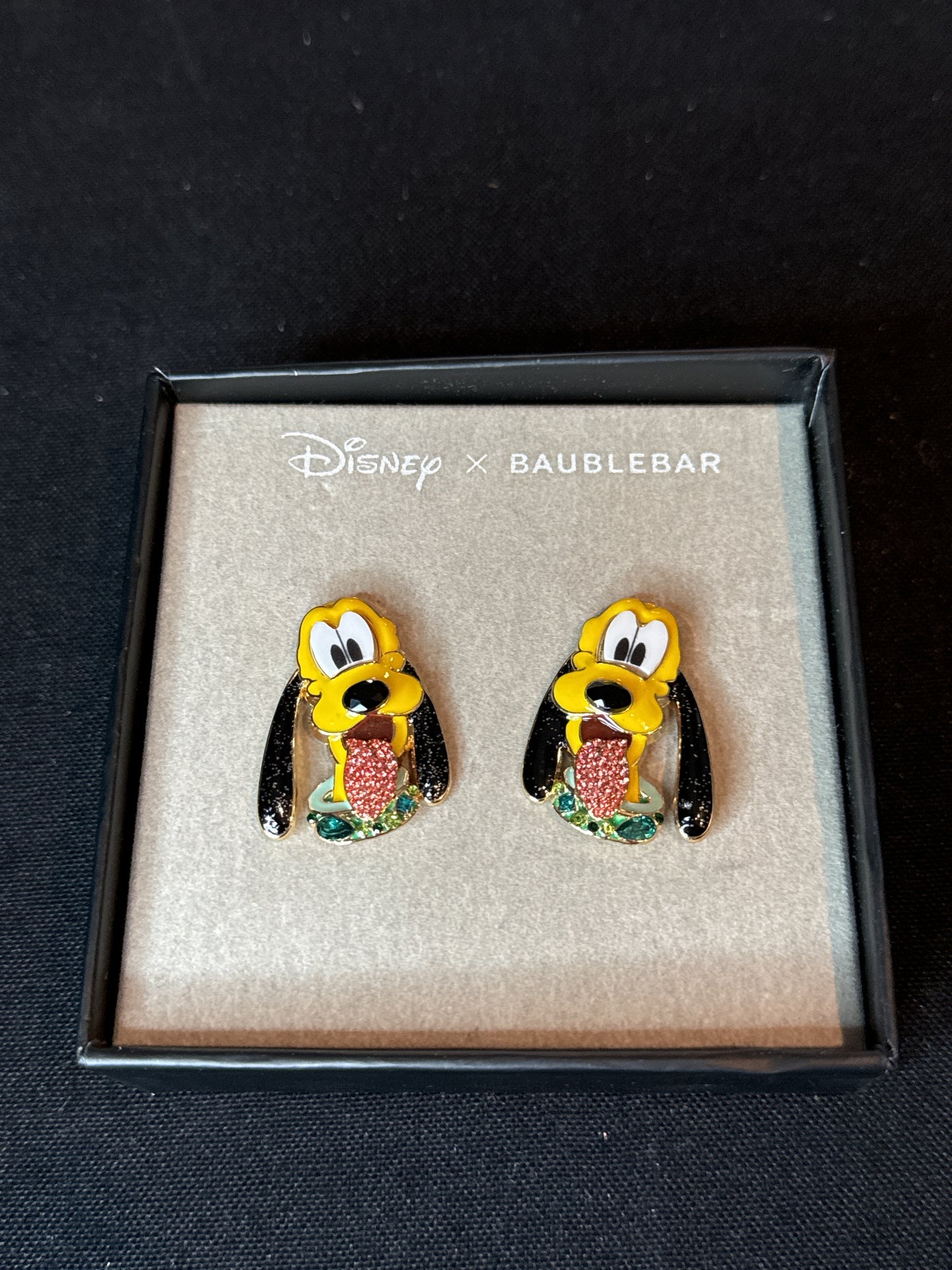 New Disney X Baublebar Pluto Earrings, Limited Edition Rare