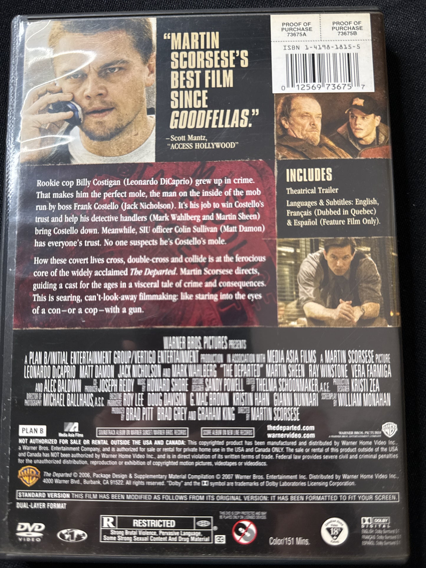 The Departed DVD
