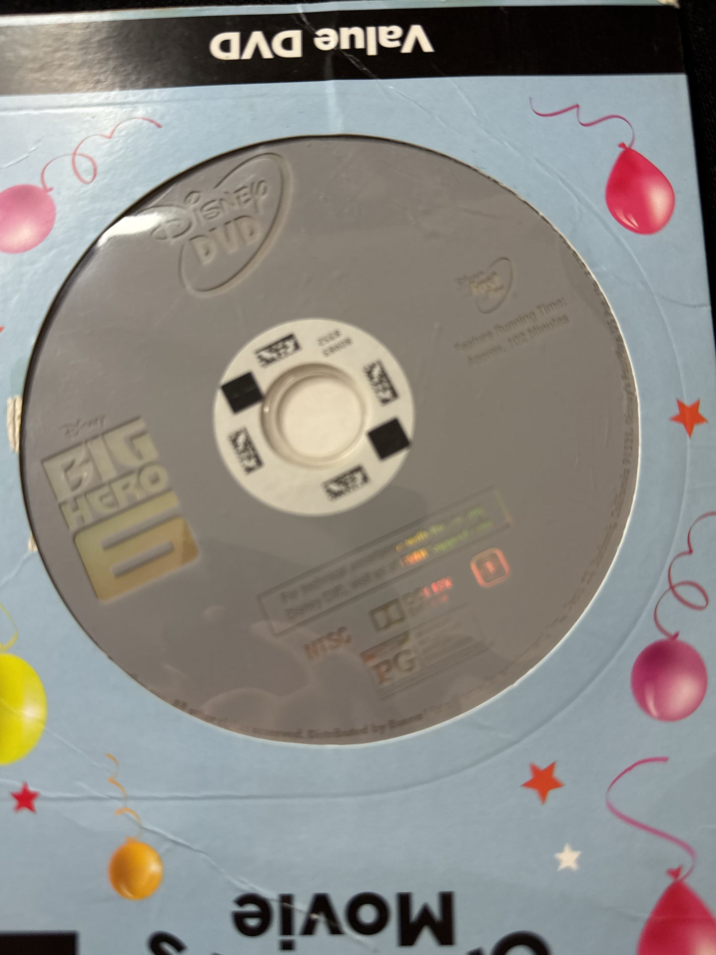Big Hero 6 DVD No Case