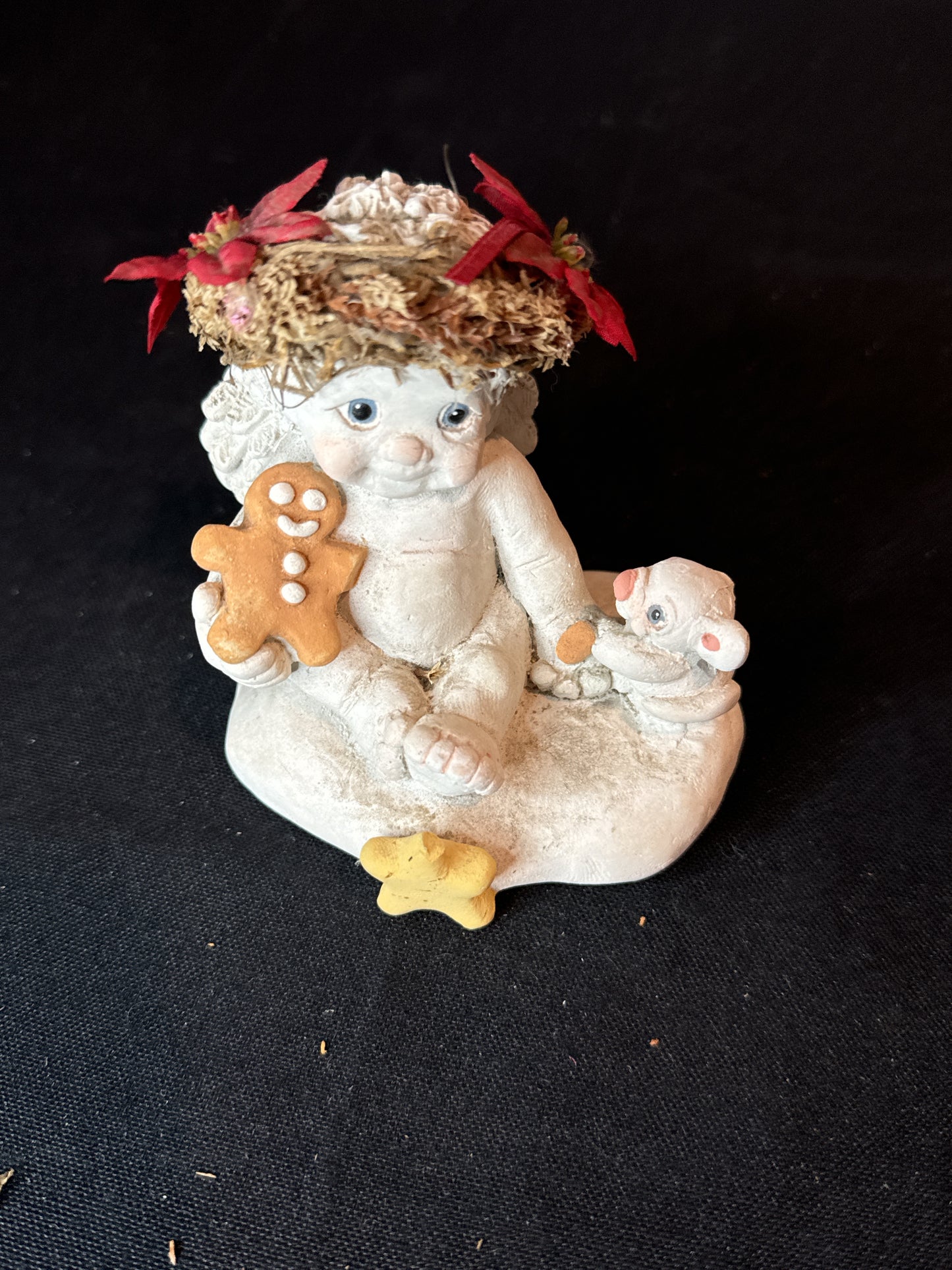 Dreamsicles Set of 4 Cherubs Bluebird on My Shoulder, Angel and her Mouse, Angel Babies