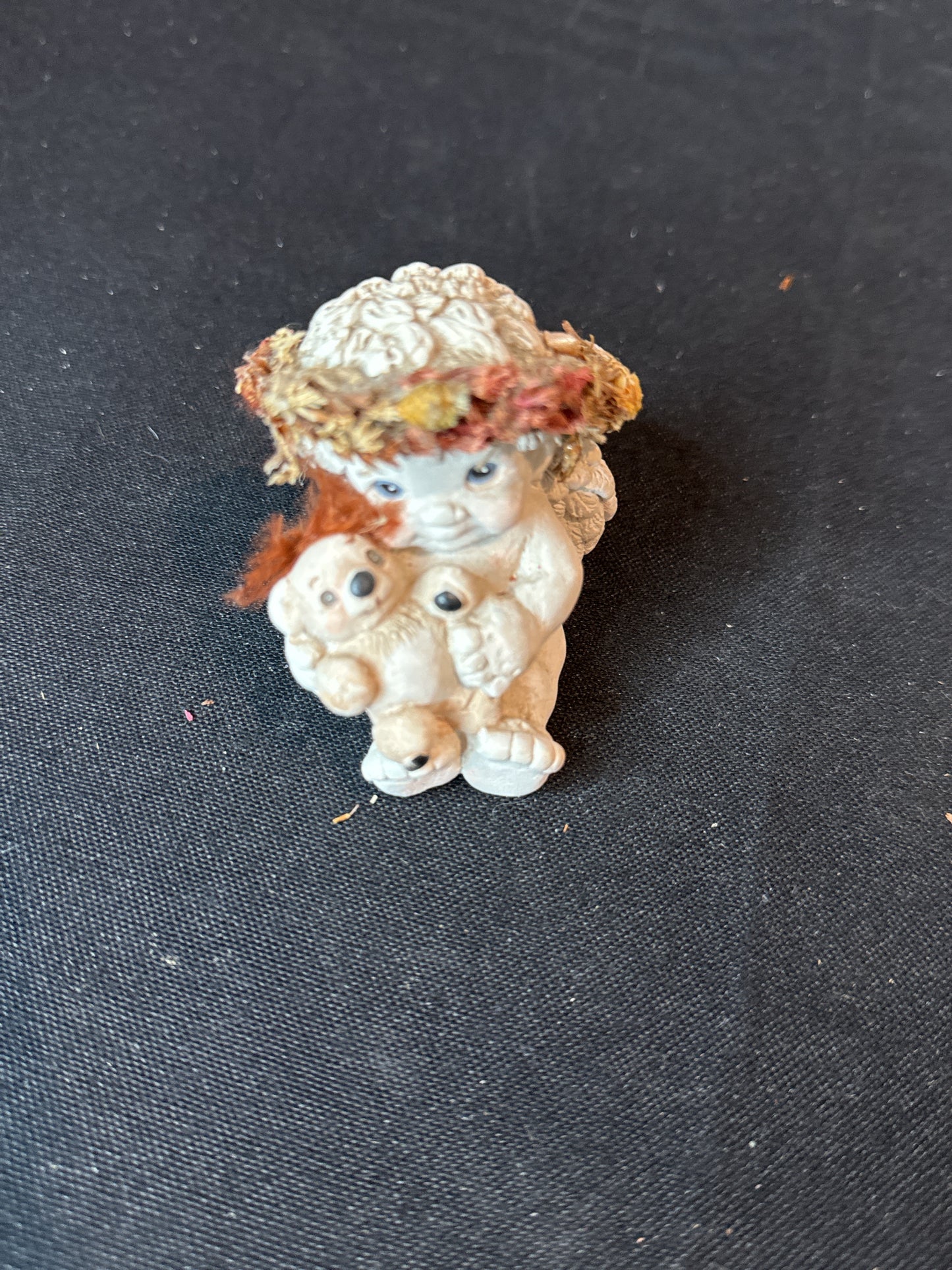 Dreamsicles Set of 4 Cherubs Bluebird on My Shoulder, Angel and her Mouse, Angel Babies