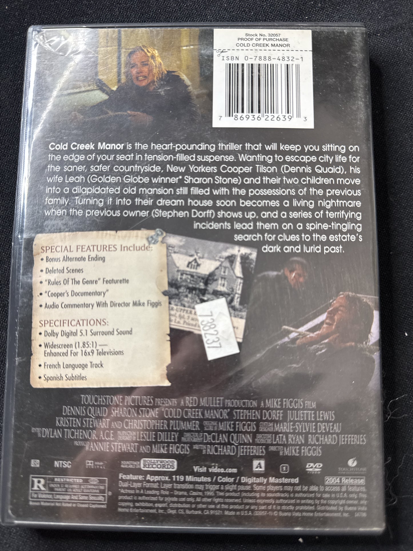 Cold Creek Manor DVD