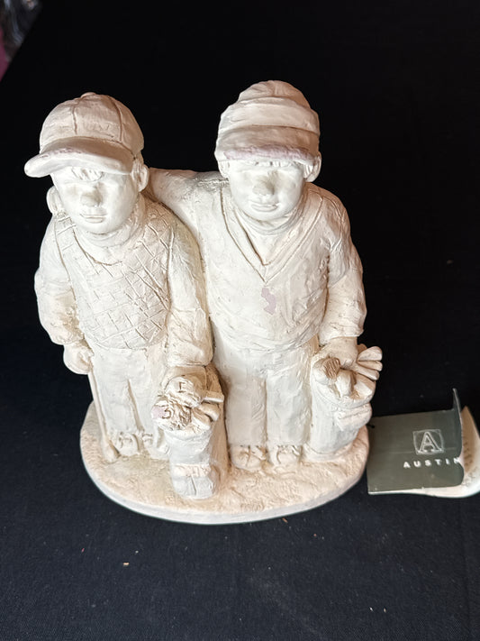 Austin Golf Buddies Sculpture 2001 Signed Dee Crawley