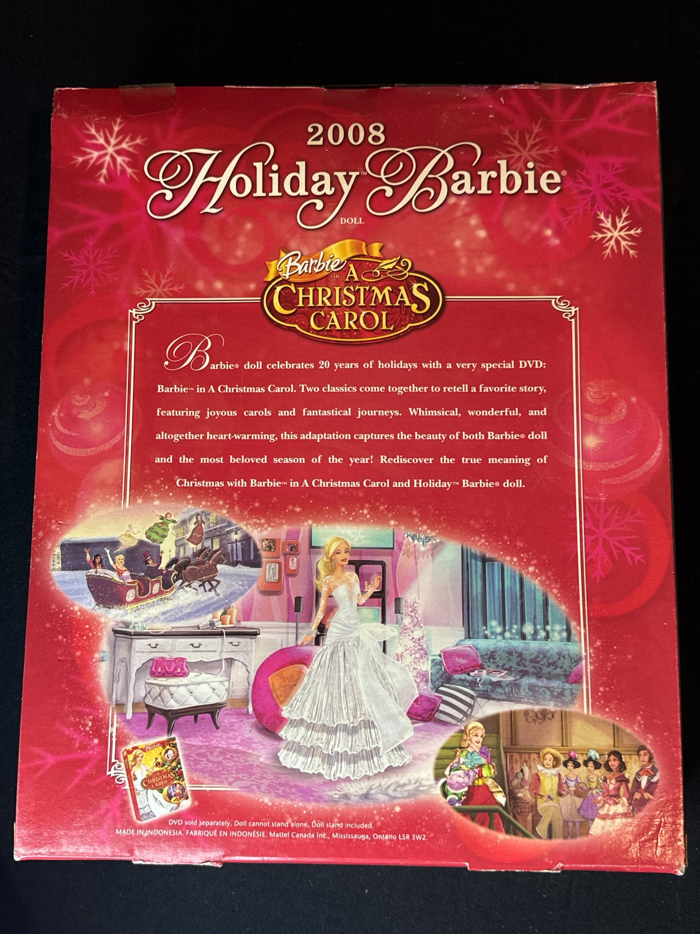 Barbie 2008 Holiday Barbie Collection A Christmas Carol 20th Anniversary Holiday Edition NIB