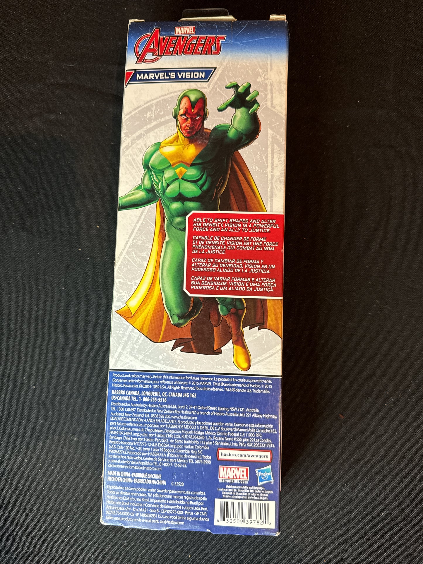 Marvel's Vision Marvel Avengers Titan Hero Series Figure Hasbro NIB 11"