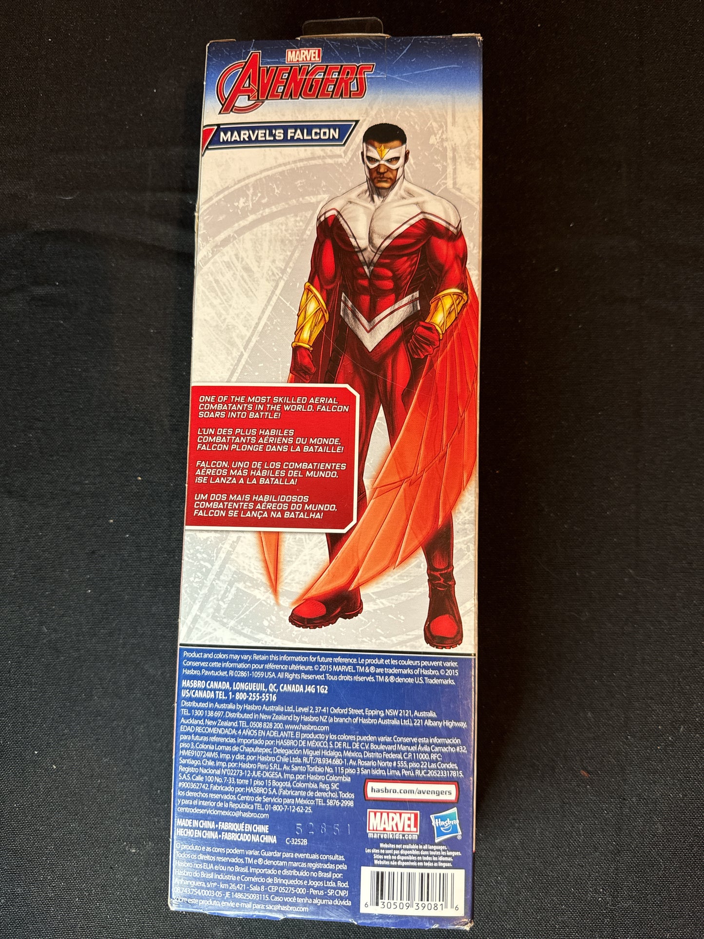 Marvel's Falcon Marvel Avengers Titan Hero Series Figure Hasbro NIB 11"