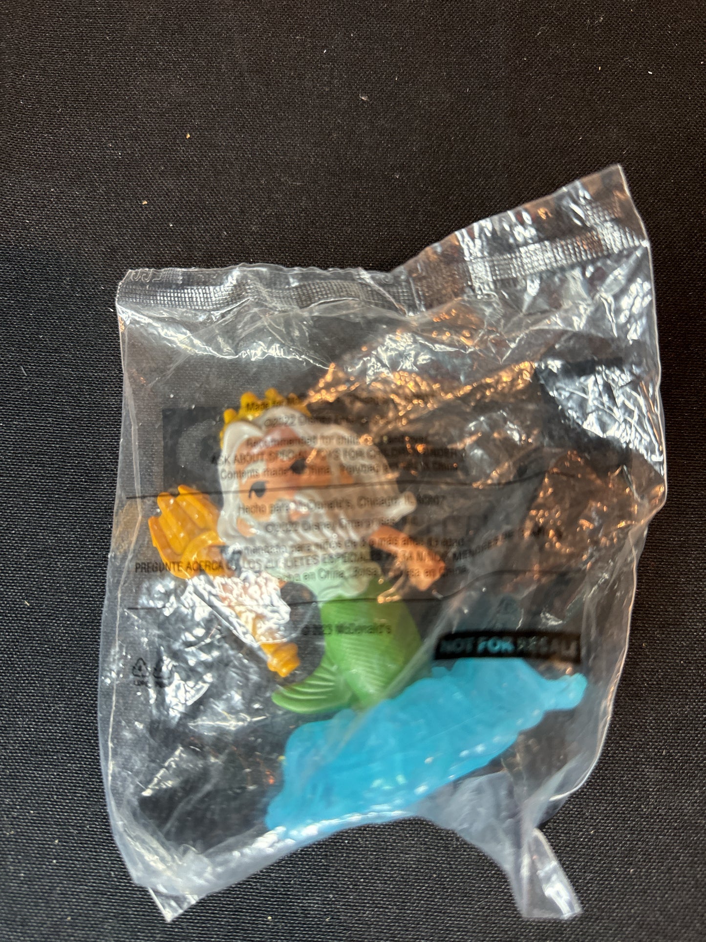 McDonald's Happy Meal Toy Disney The Little Mermaid #3 King Triton 2023 NIP