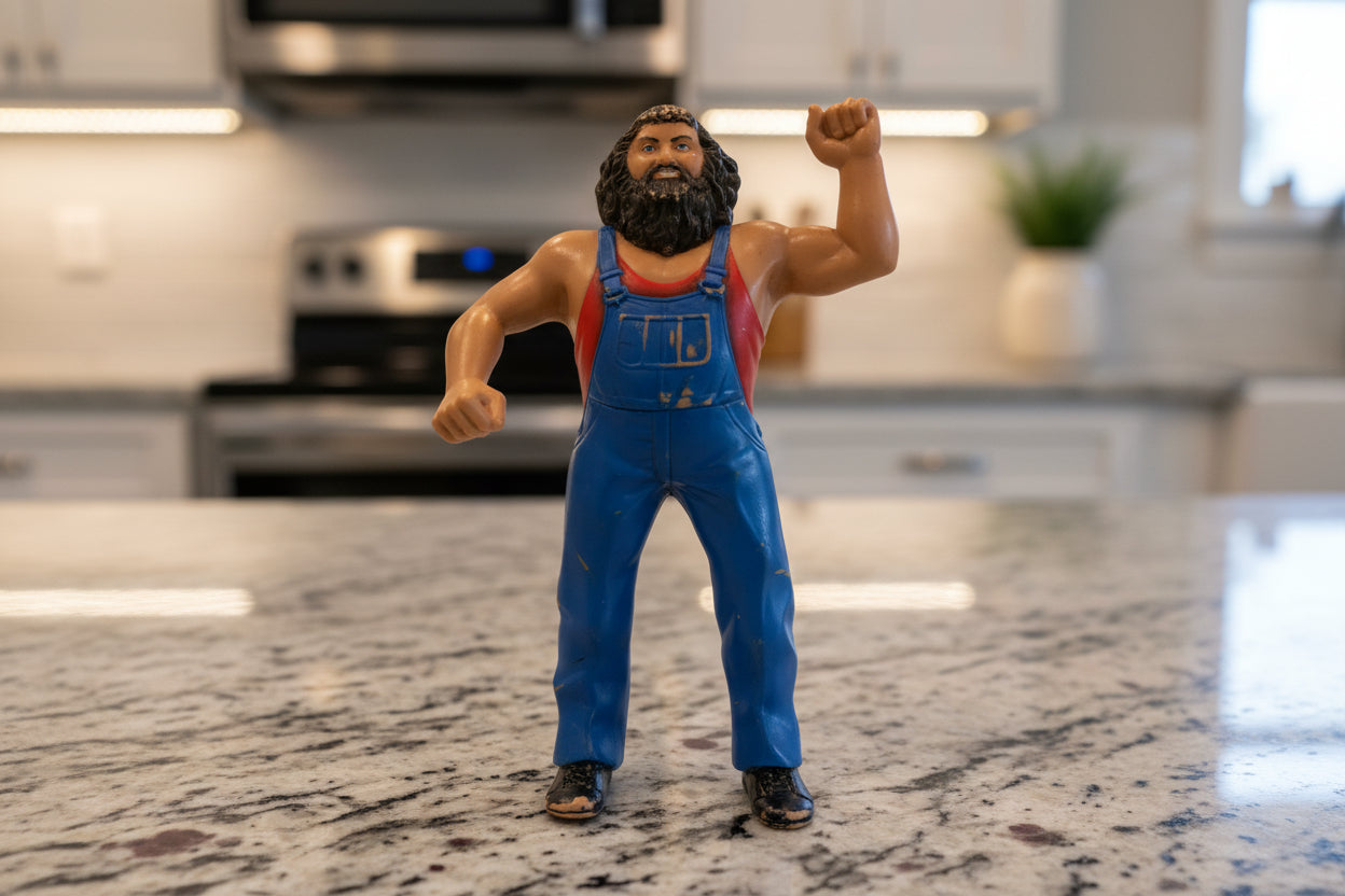 WWF Wrestler 1984 Hillbilly Jim 8" Rubber Action Figure Titan Sports LJN LTD