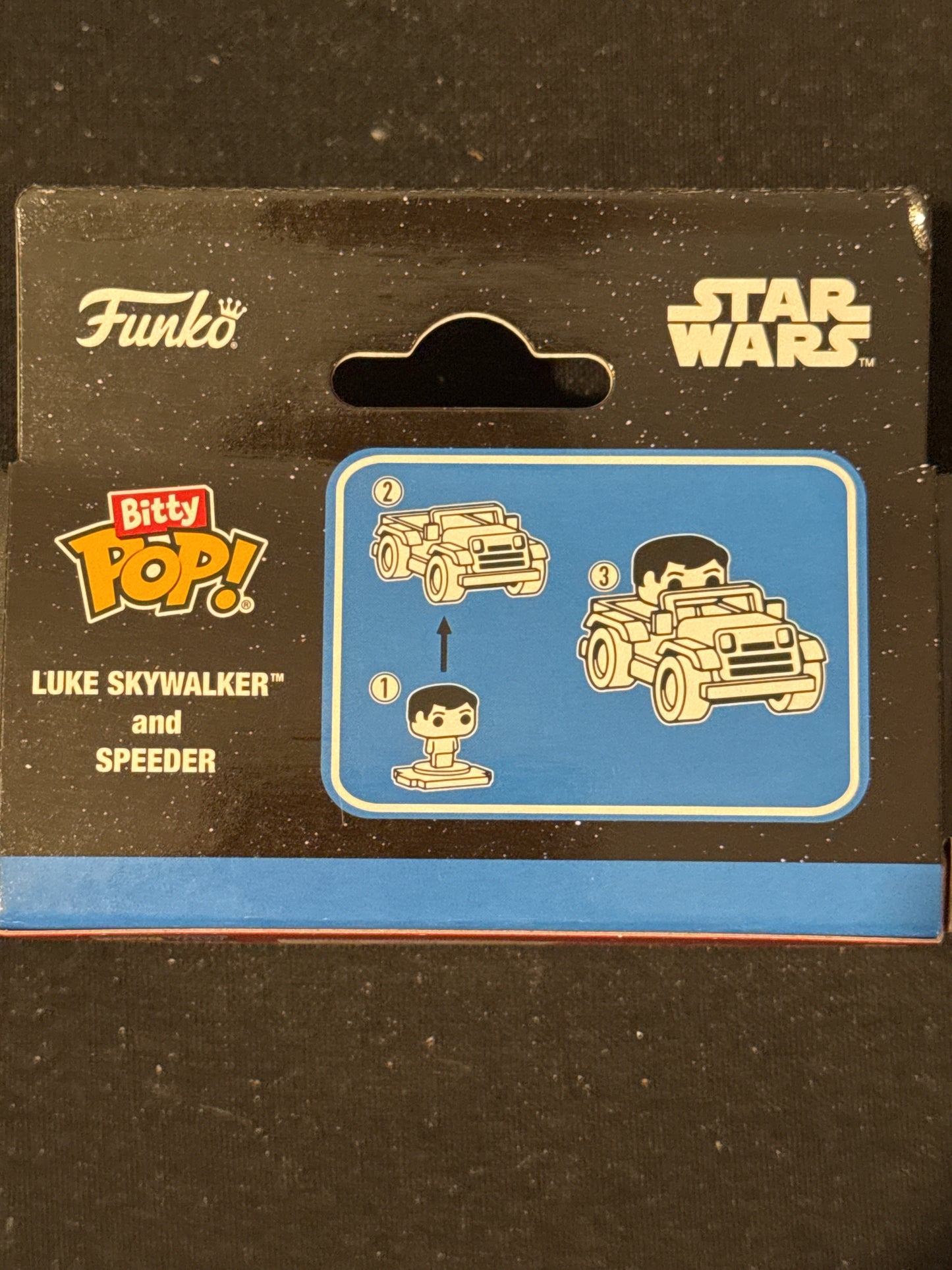 Funko Pops! Bitty Pop Star Wars Disney Luke Skywalker & Speeder New in Box