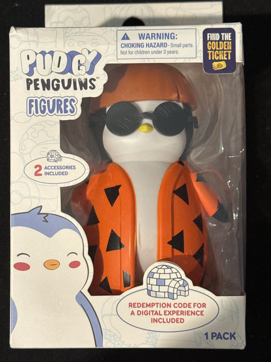 Pudgy Penguins Figures Orange Jacket Brown Hat New in Box