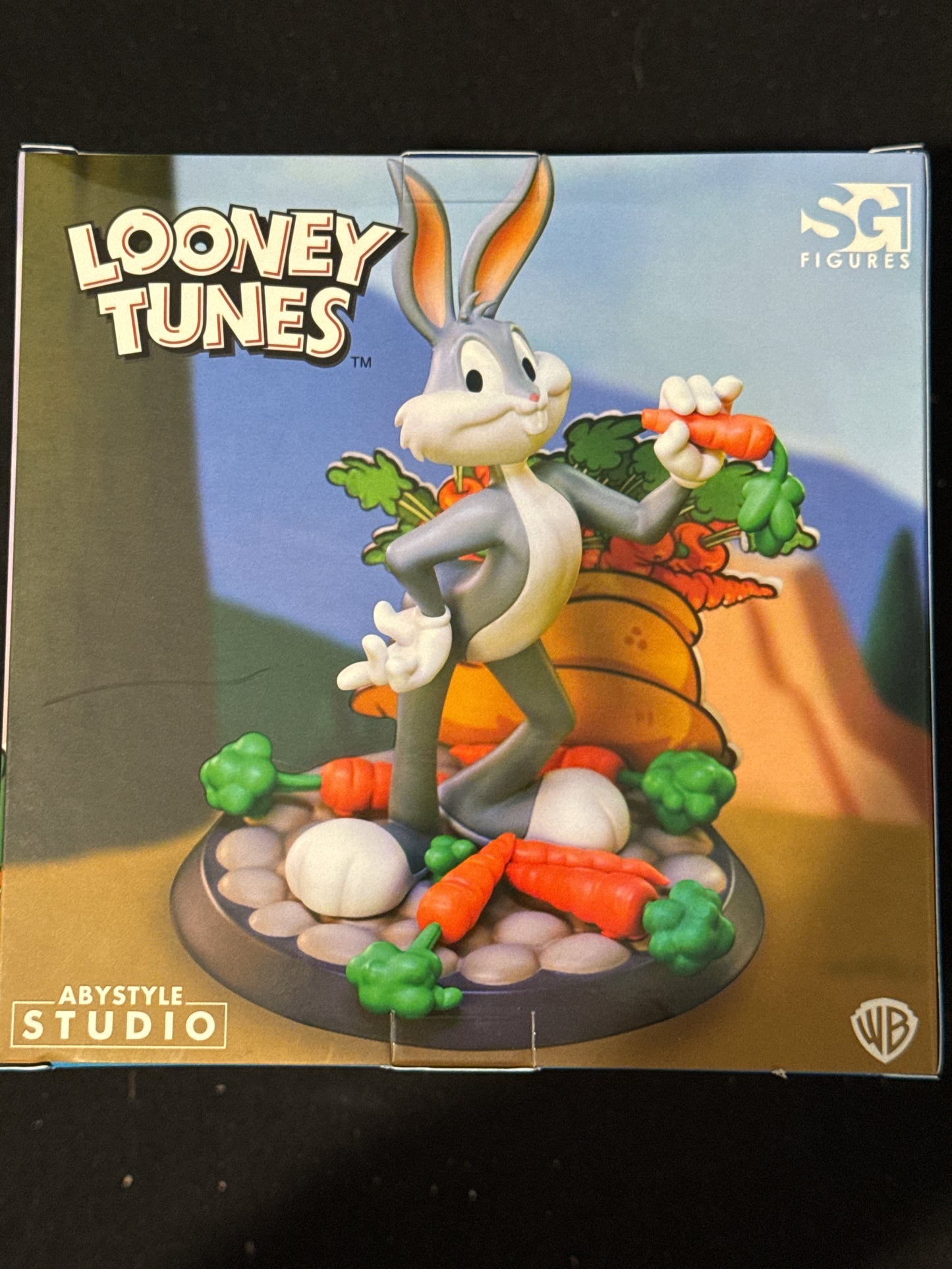 Looney Tunes Bugs Bunny 4.7" PVC Figure Statue w/ Diorama Base ABYstyle - New in Box