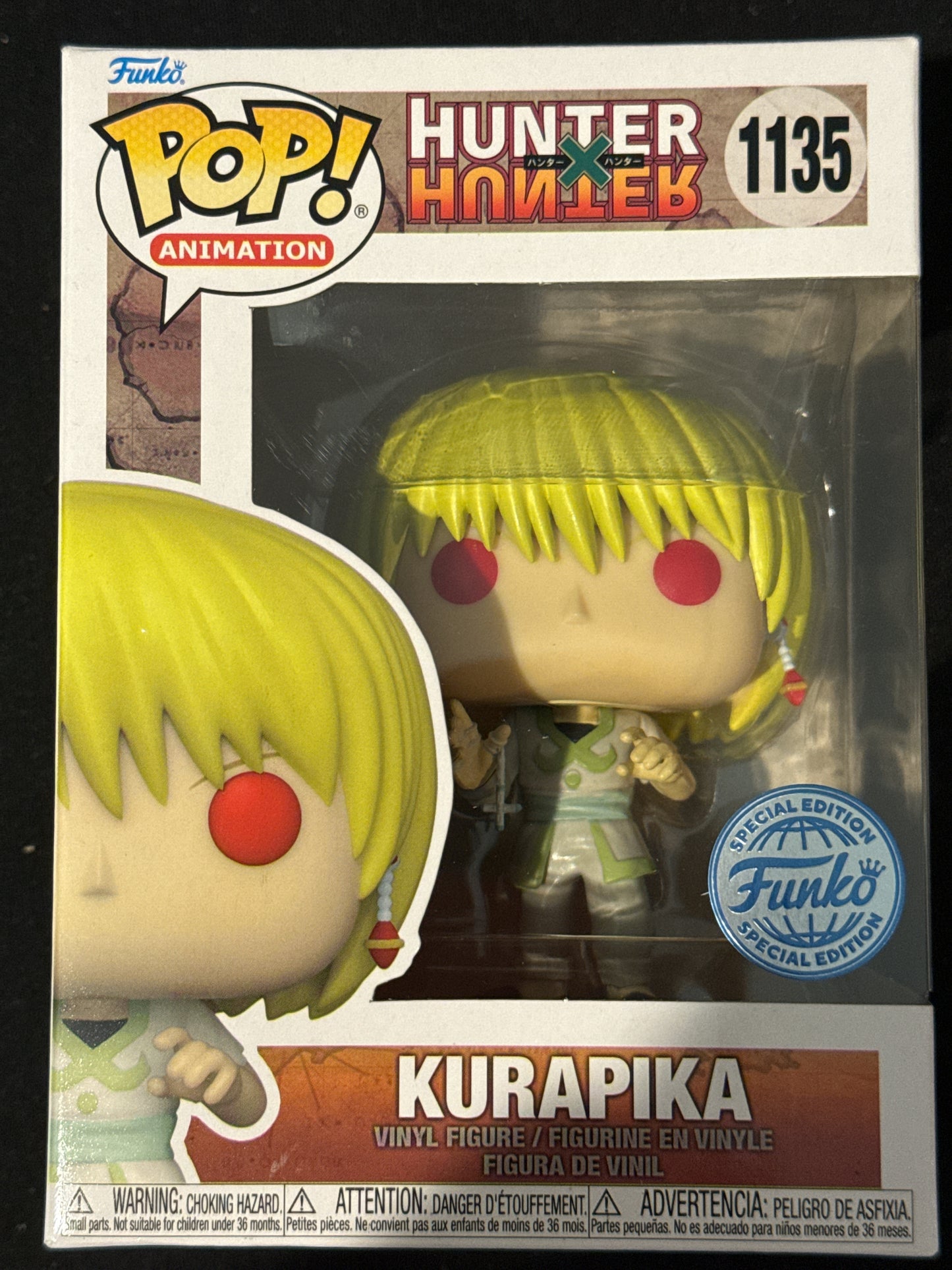 Funko Pop! Animation Hunter x Hunter - Kurapika Scarlet Eyes with Chain #1135 New in Box