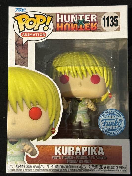 Funko Pop! Animation Hunter x Hunter - Kurapika Scarlet Eyes with Chain #1135 New in Box