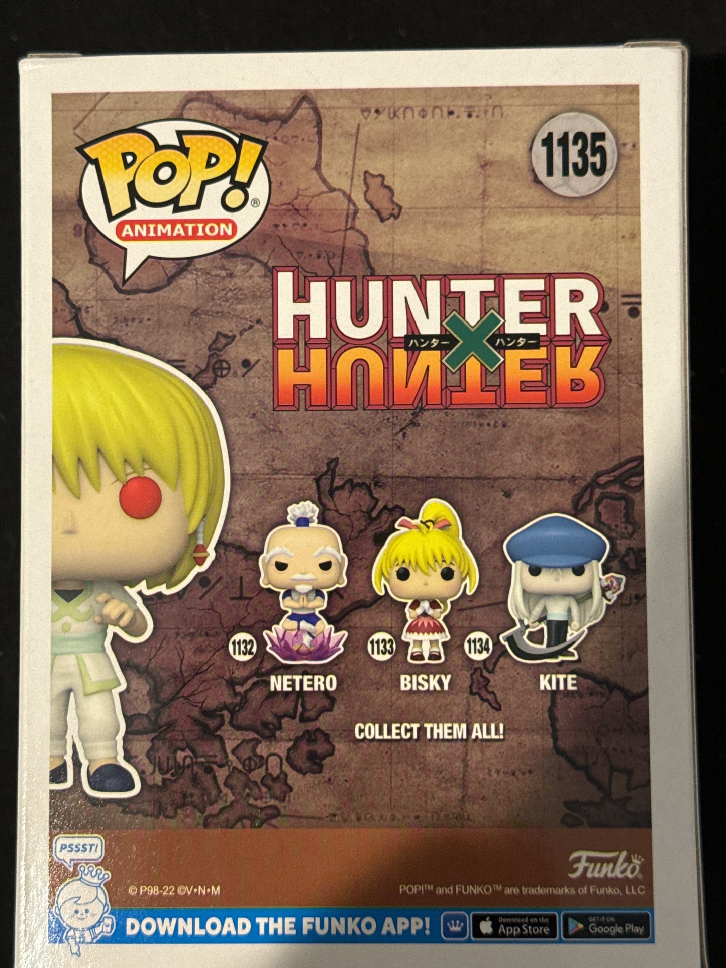 Funko Pop! Animation Hunter x Hunter - Kurapika Scarlet Eyes with Chain #1135 New in Box