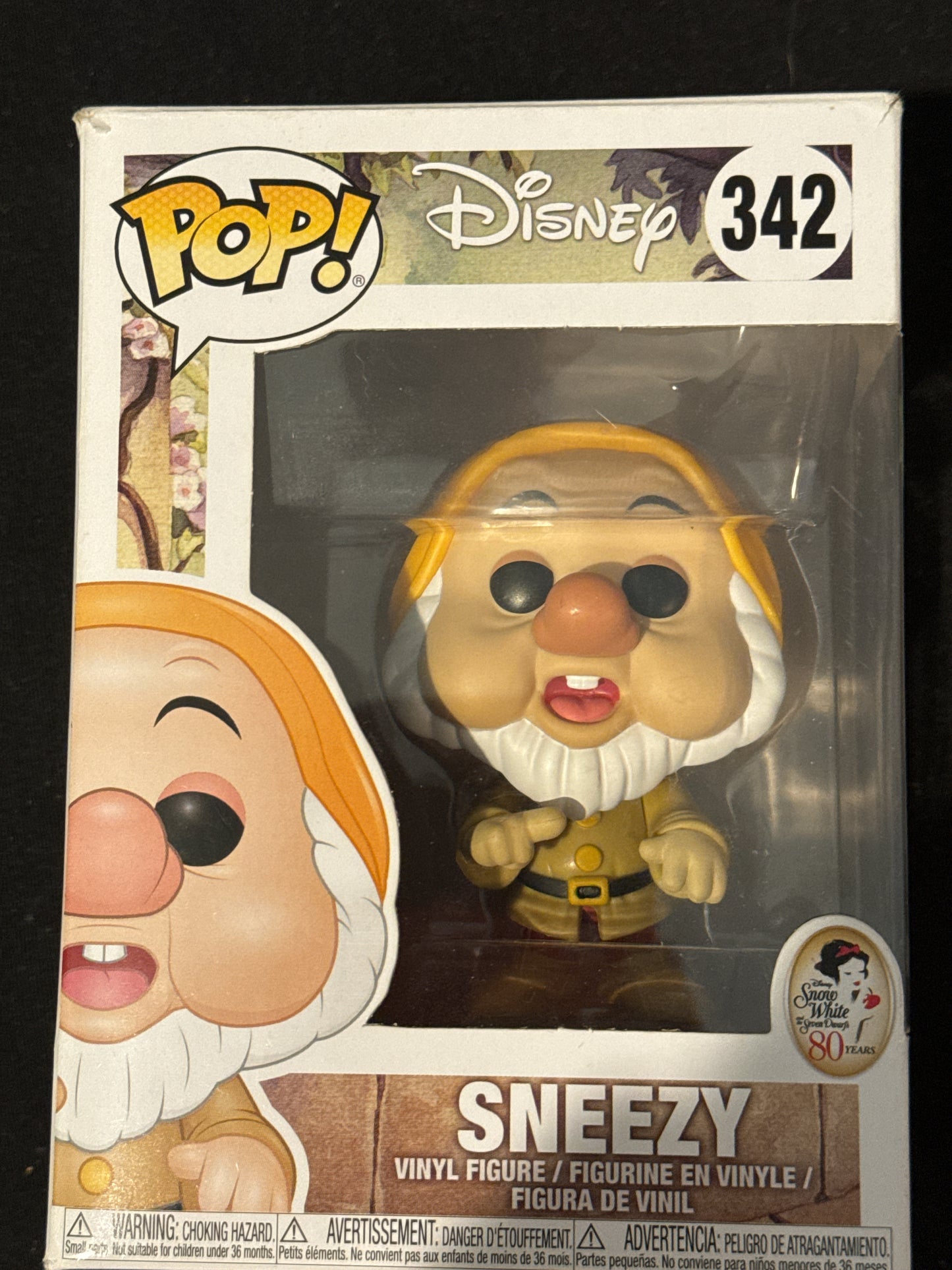 Funko Pop! Disney Snow White & Seven Dwarfs Sneezy Vinyl Figure #342 New in Box