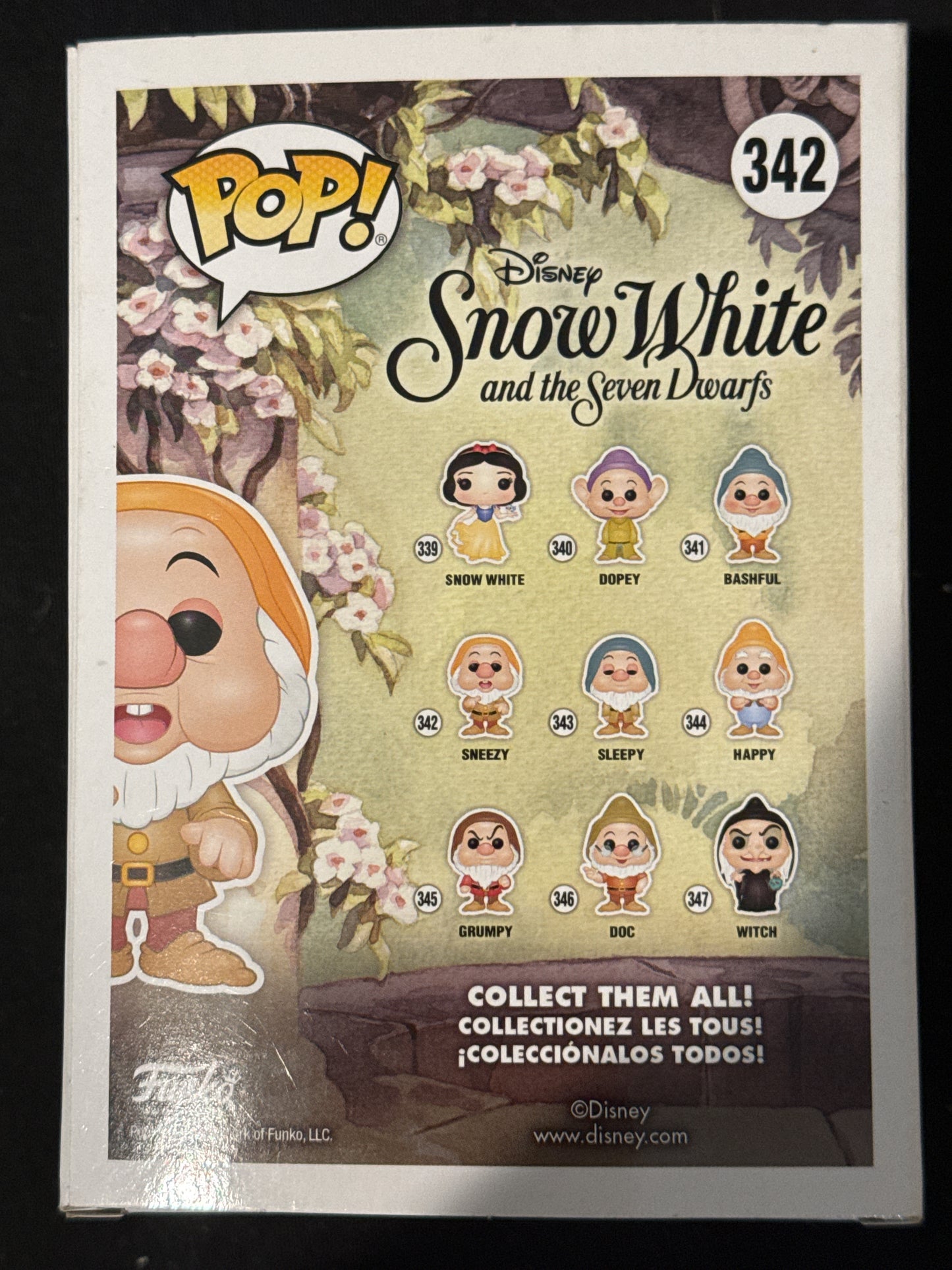 Funko Pop! Disney Snow White & Seven Dwarfs Sneezy Vinyl Figure #342 New in Box