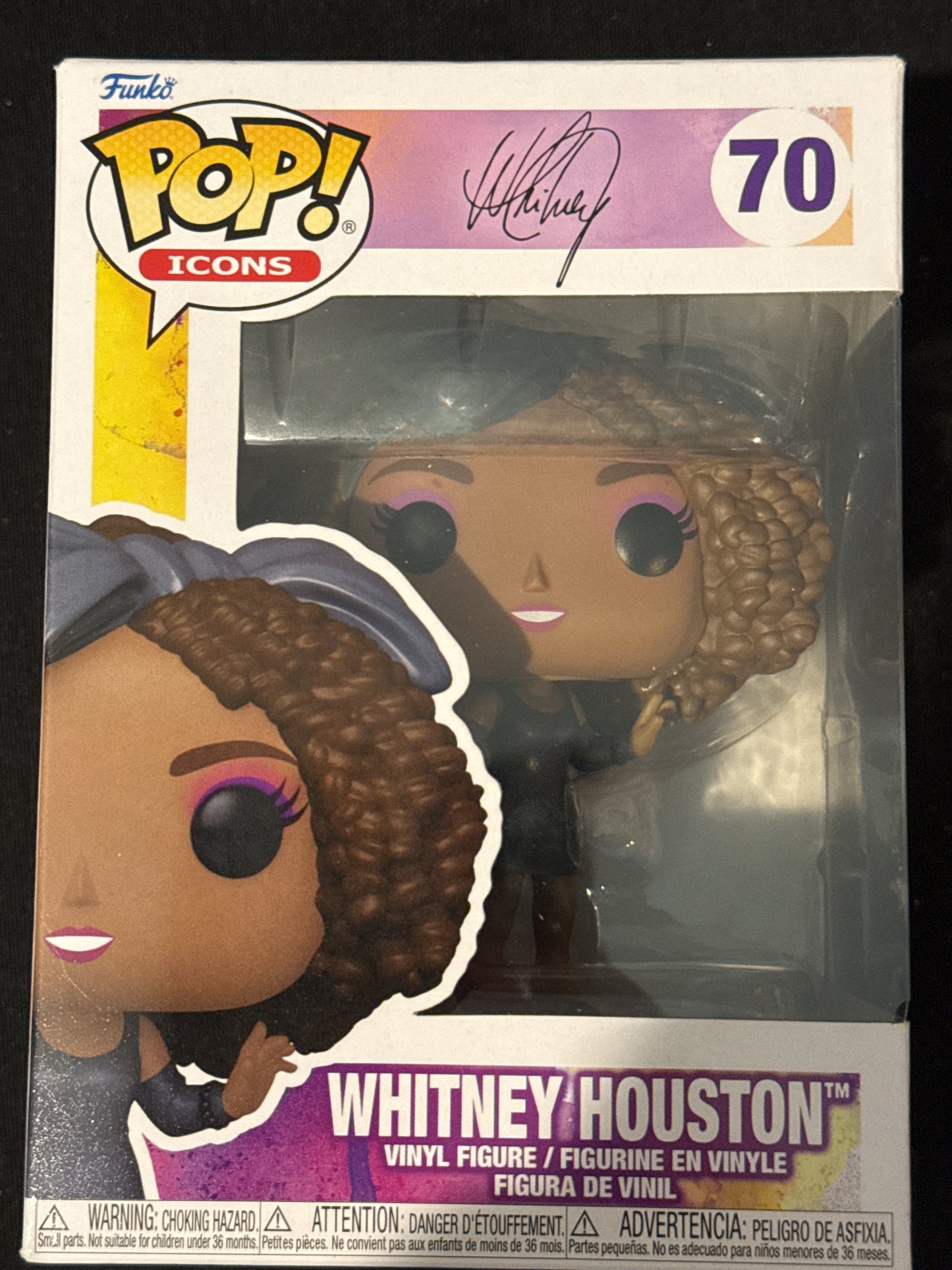 Funko Pop! Pop Icons Whitney Houston #70 Vinyl Figure New in Box