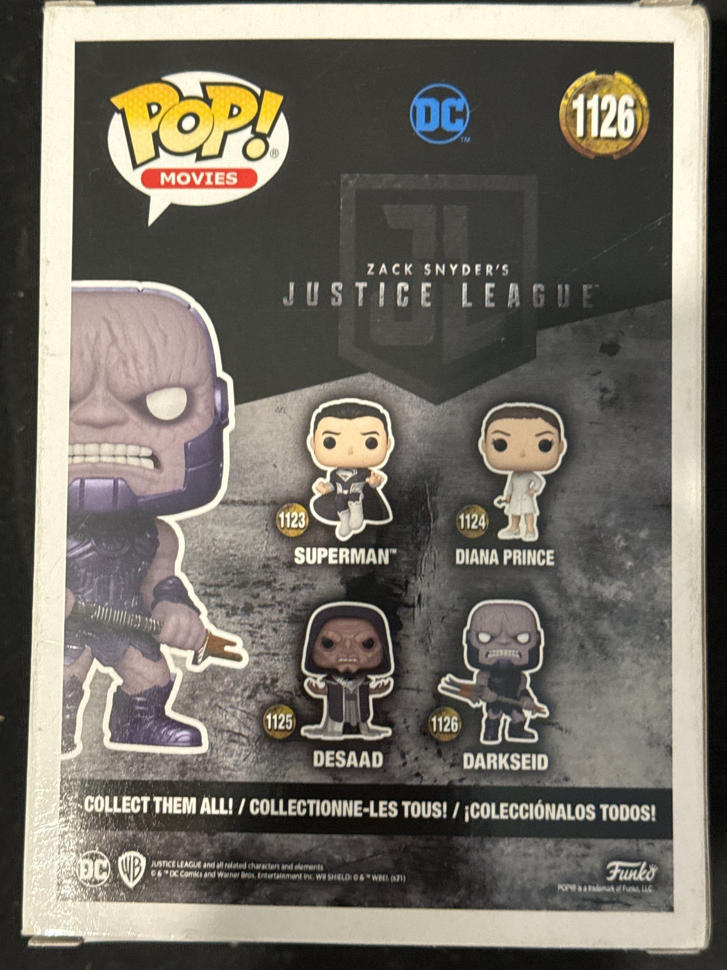 Funko Pop! Zack Snyder's Justice League Darkseid #1126 Vinyl Figure New in Box