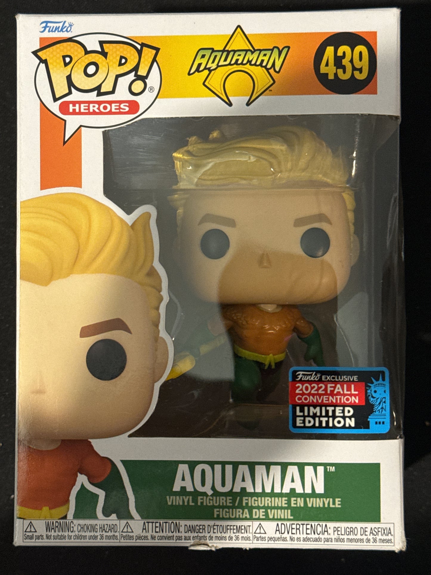 Funko Pop! Heroes Aquaman Vinyl Figure #439 New in Box