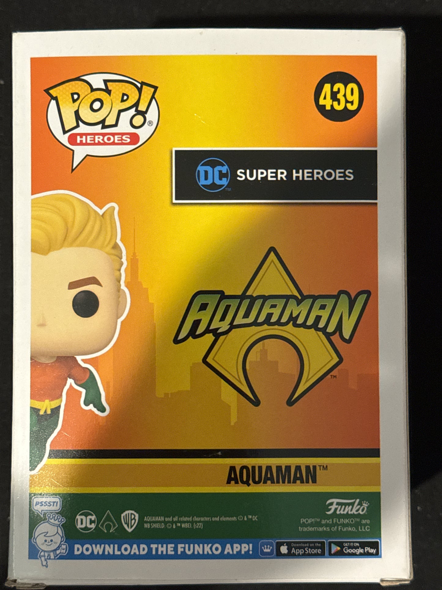 Funko Pop! Heroes Aquaman Vinyl Figure #439 New in Box