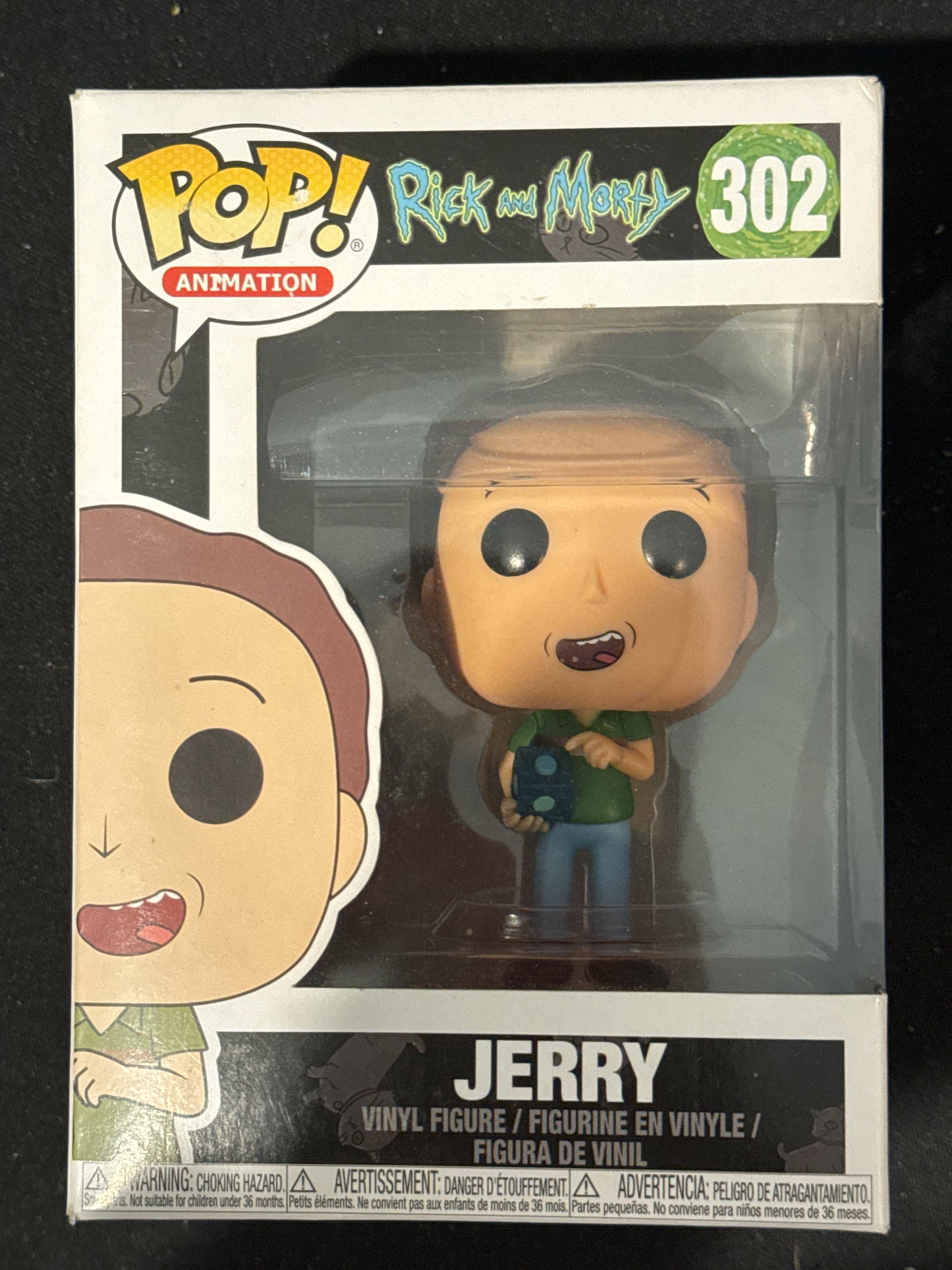Funko Pop! Animation Rick and Morty Jerry Vinyl Figure #302 New in Box