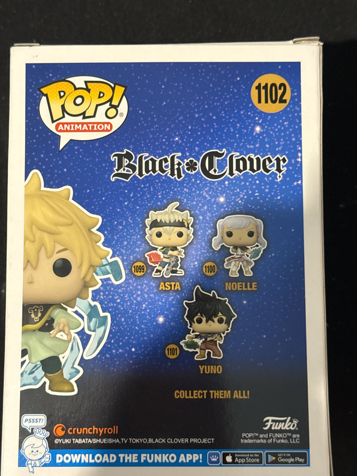 Funko Pop! Animation Black Clover Luck Voltia Vinyl Figure #1102 New in Box