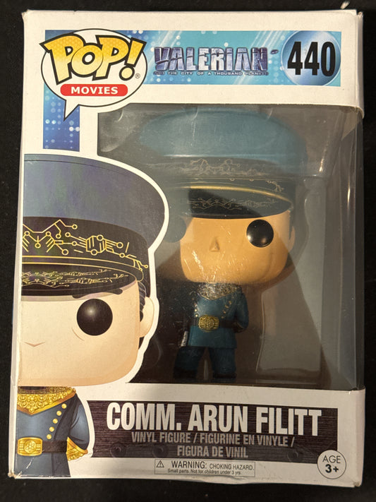Funko Pop! Movies Valerian Comm. Arun Filitt Vinyl Figure #440 New in Box