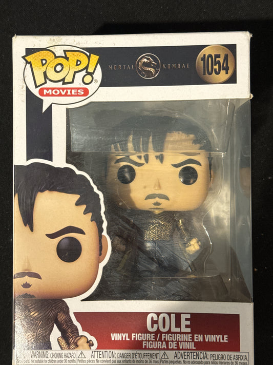 Funko Pop! Movies Mortal Kombat Cole Vinyl Figure #1054 New in Box