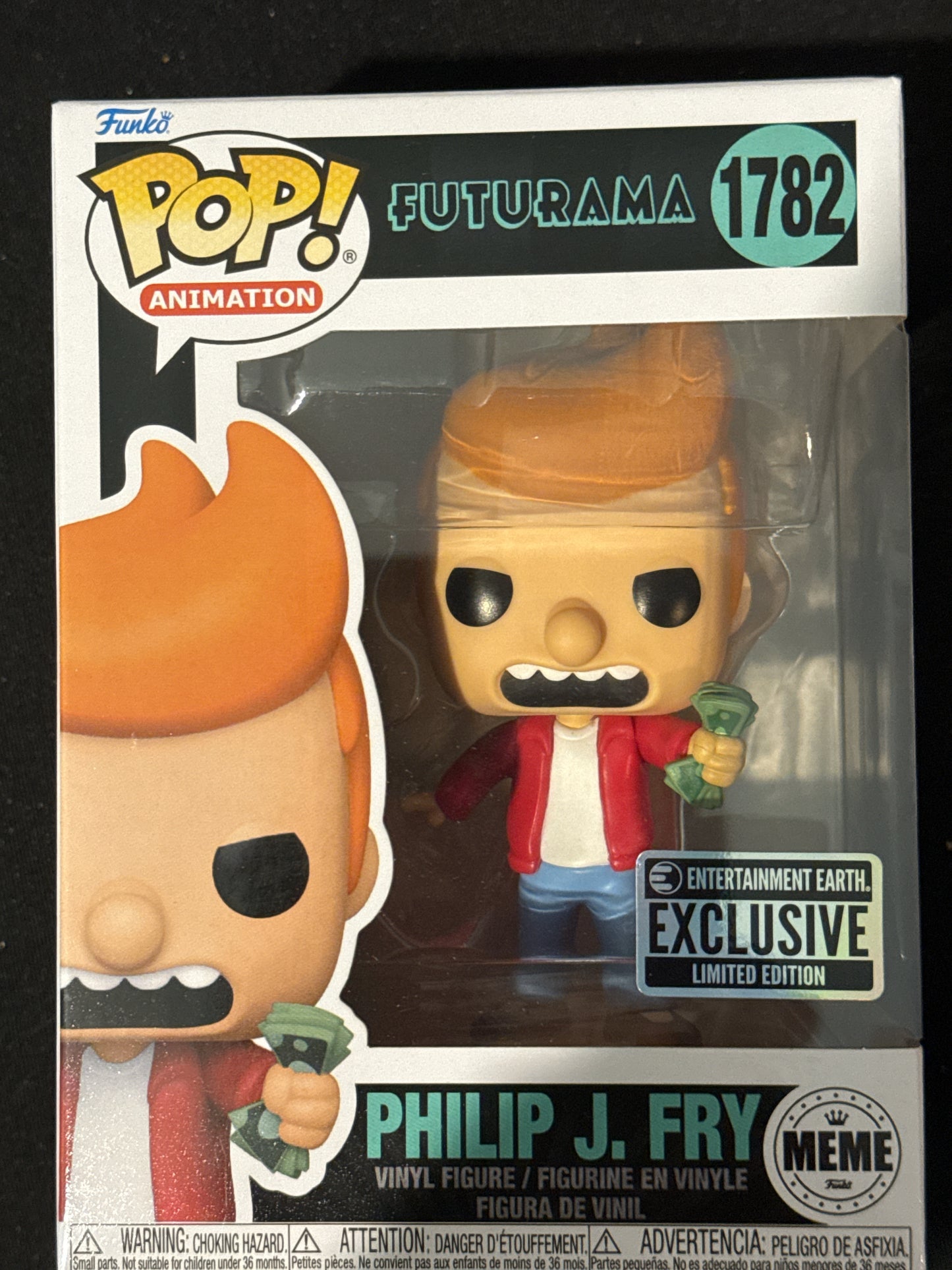 Funko Pop! Animation Futurama Philip J. Fry Vinyl Figure #1782 New in Box