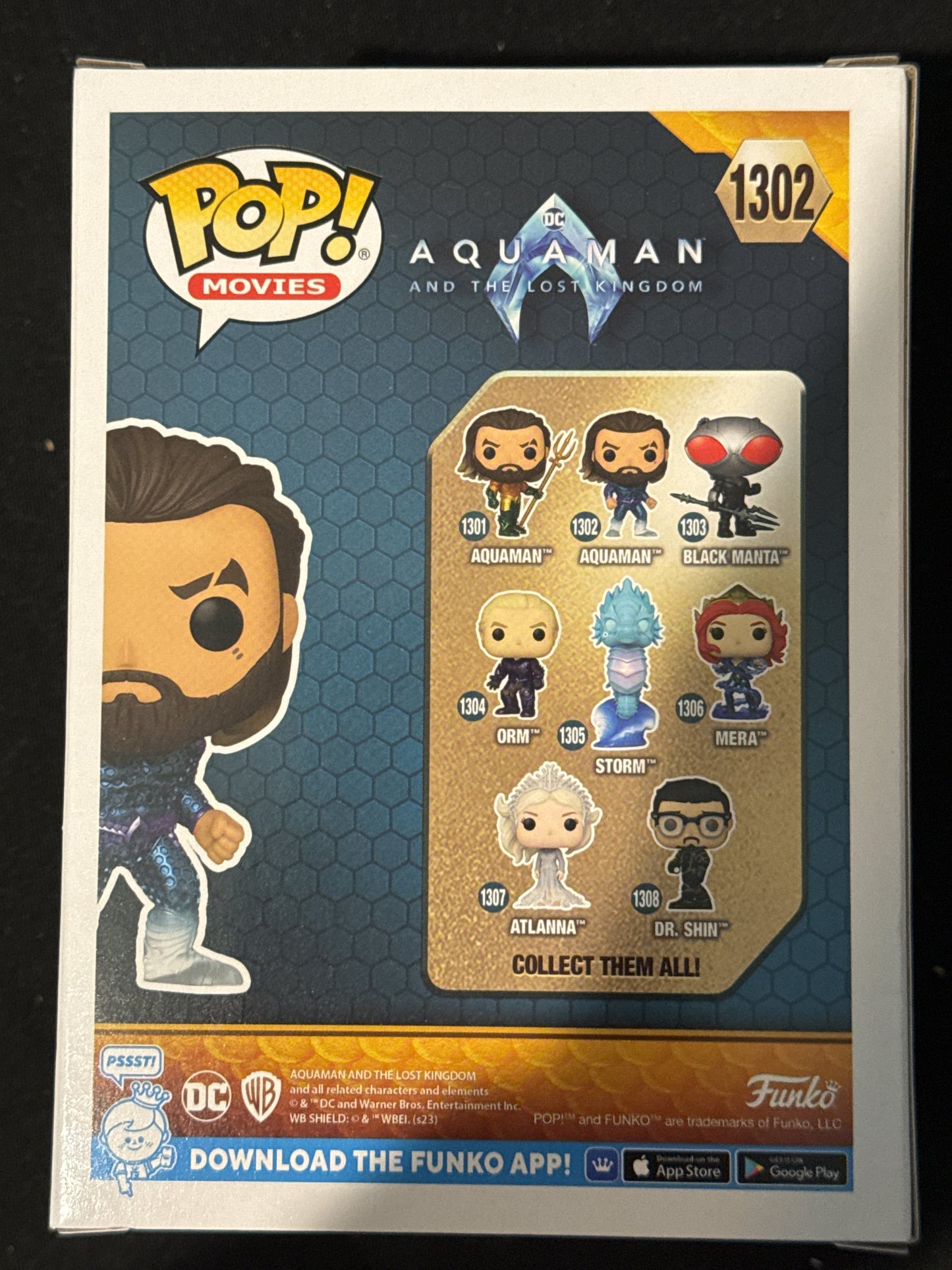 Funko Pop! Movies Aquaman & The Lost Kingdom Aquaman Vinyl Figure #1302 New in Box