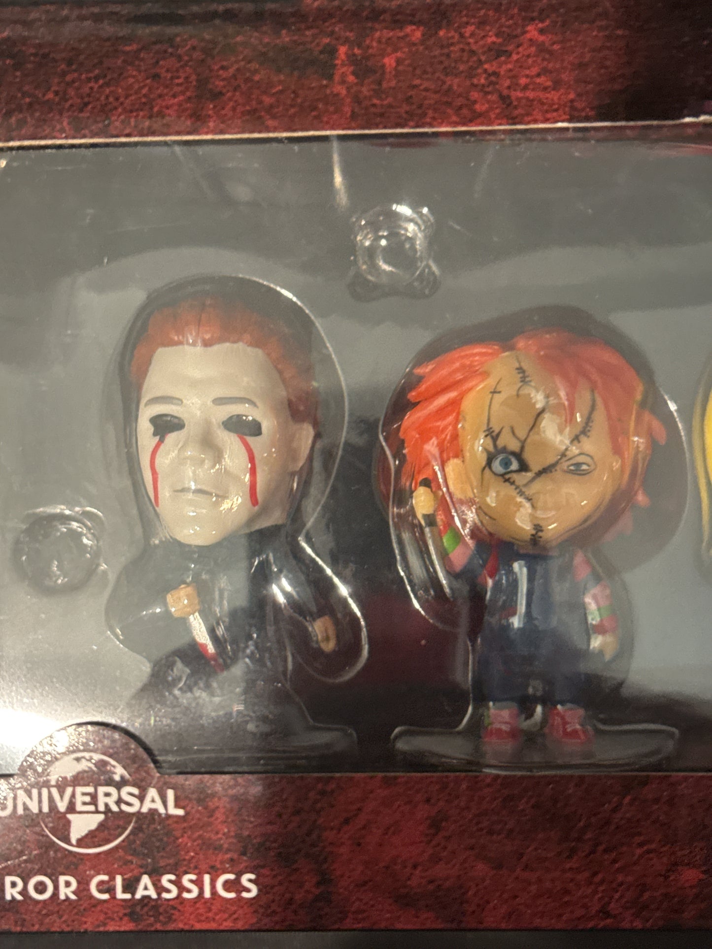 Universal Horror Classics Set of 4 Mini Figures Michael Myers, Chucky, Bride of Chucky, They Live New