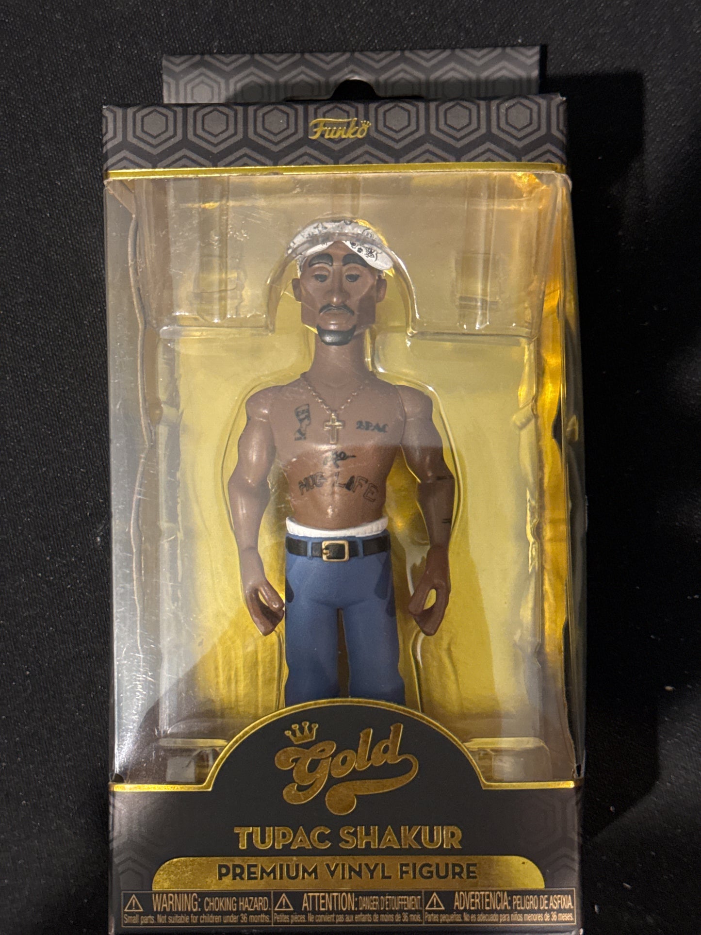 Funko Gold Tupac Shakur Premium Vinyl Figure New in Box
