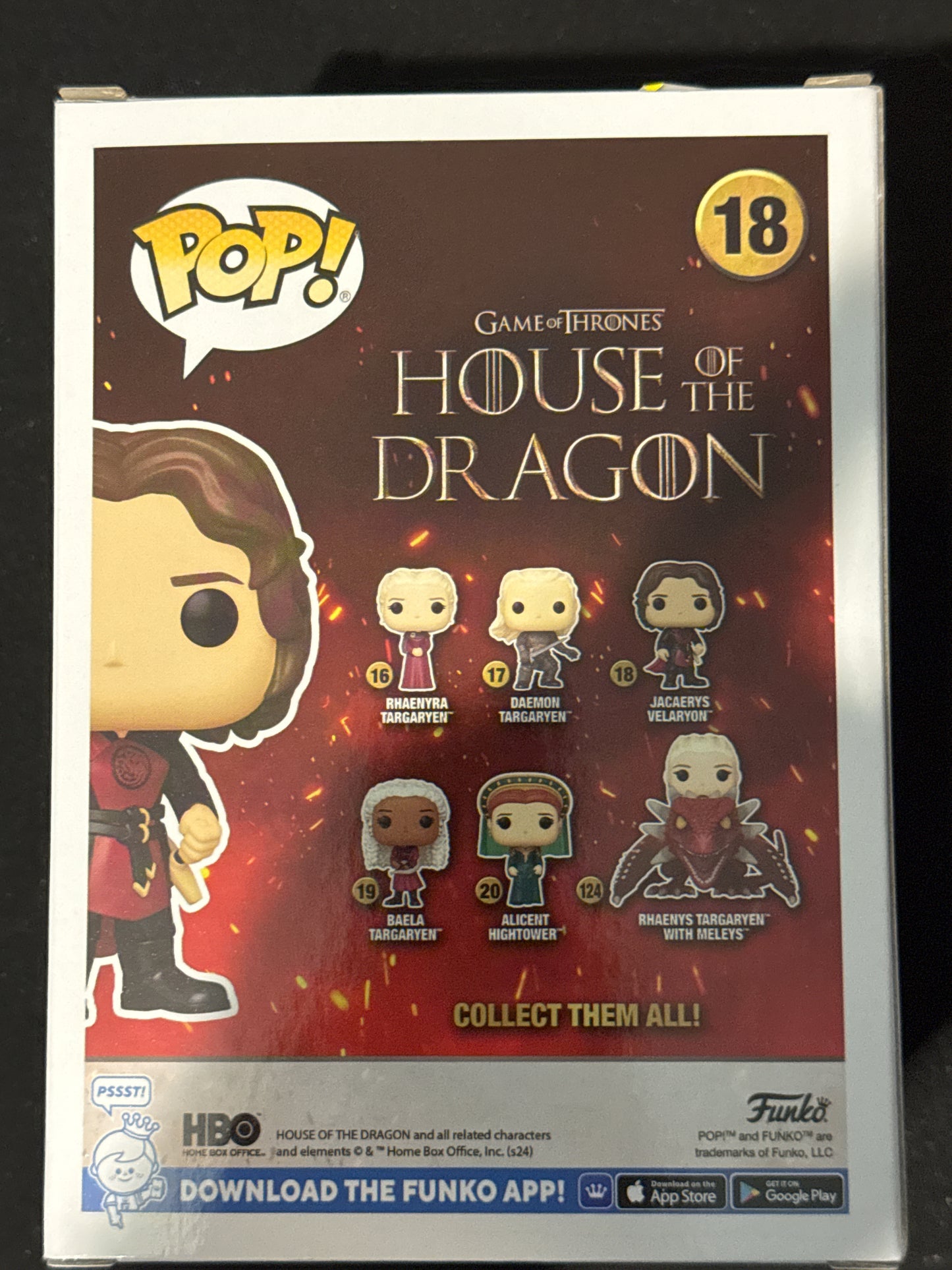 Funko Pop! House of the Dragon Jacaerys Velaryon Vinyl Figure #18 New in Box