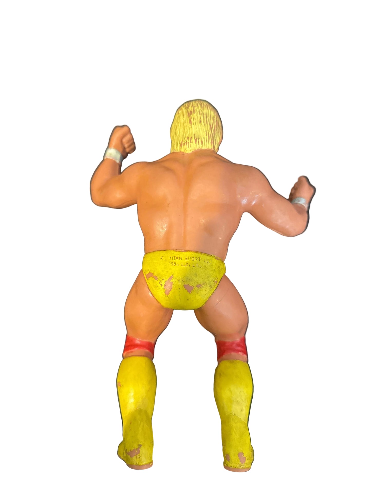 Vintage Hulk Hogan WWF/WWE Rubber LJN Wrestling Figure 1984 Original 8" Tall B