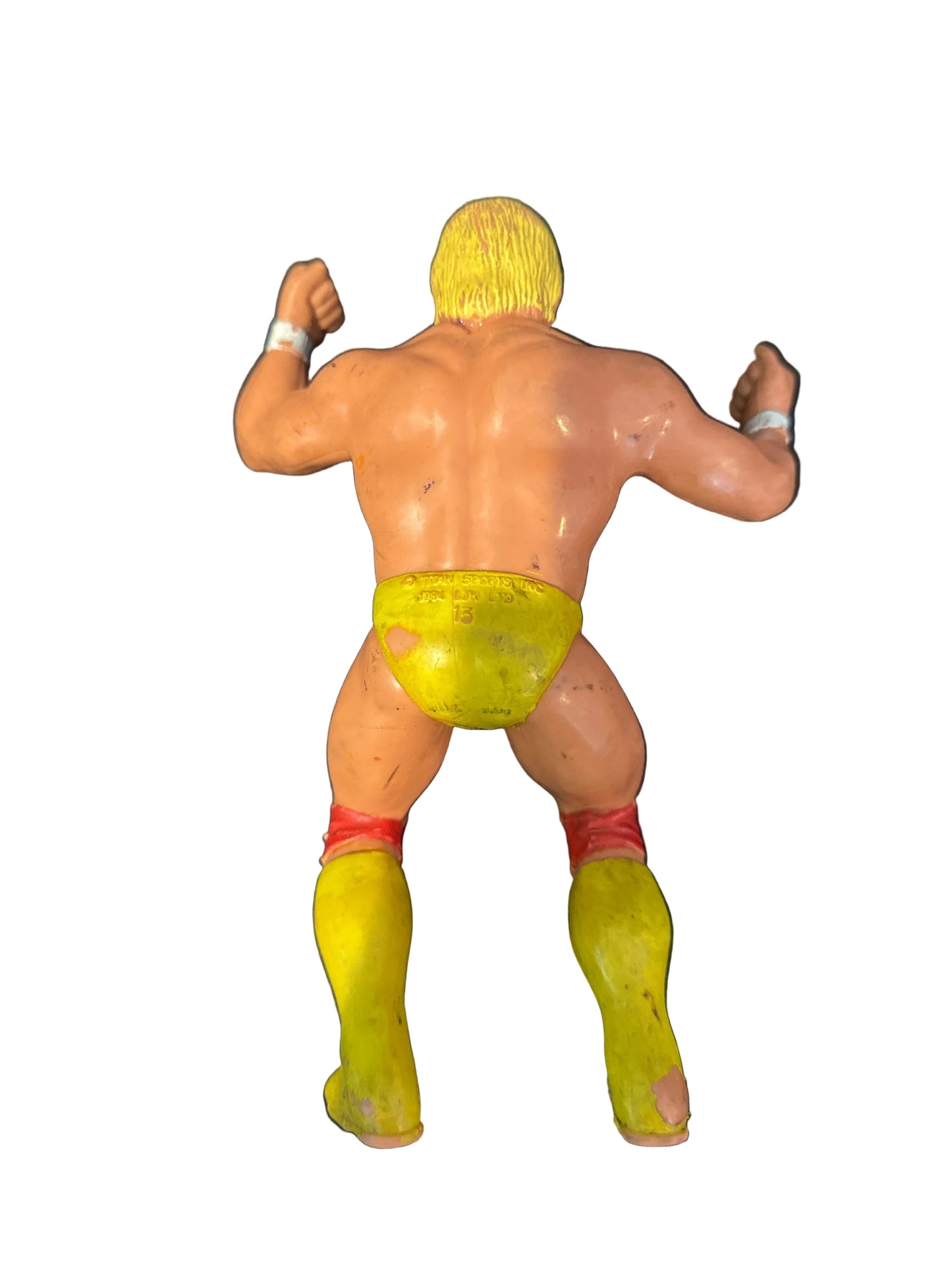Vintage Hulk Hogan WWF/WWE Rubber LJN Wrestling Figure 1984 Original 8" Tall E