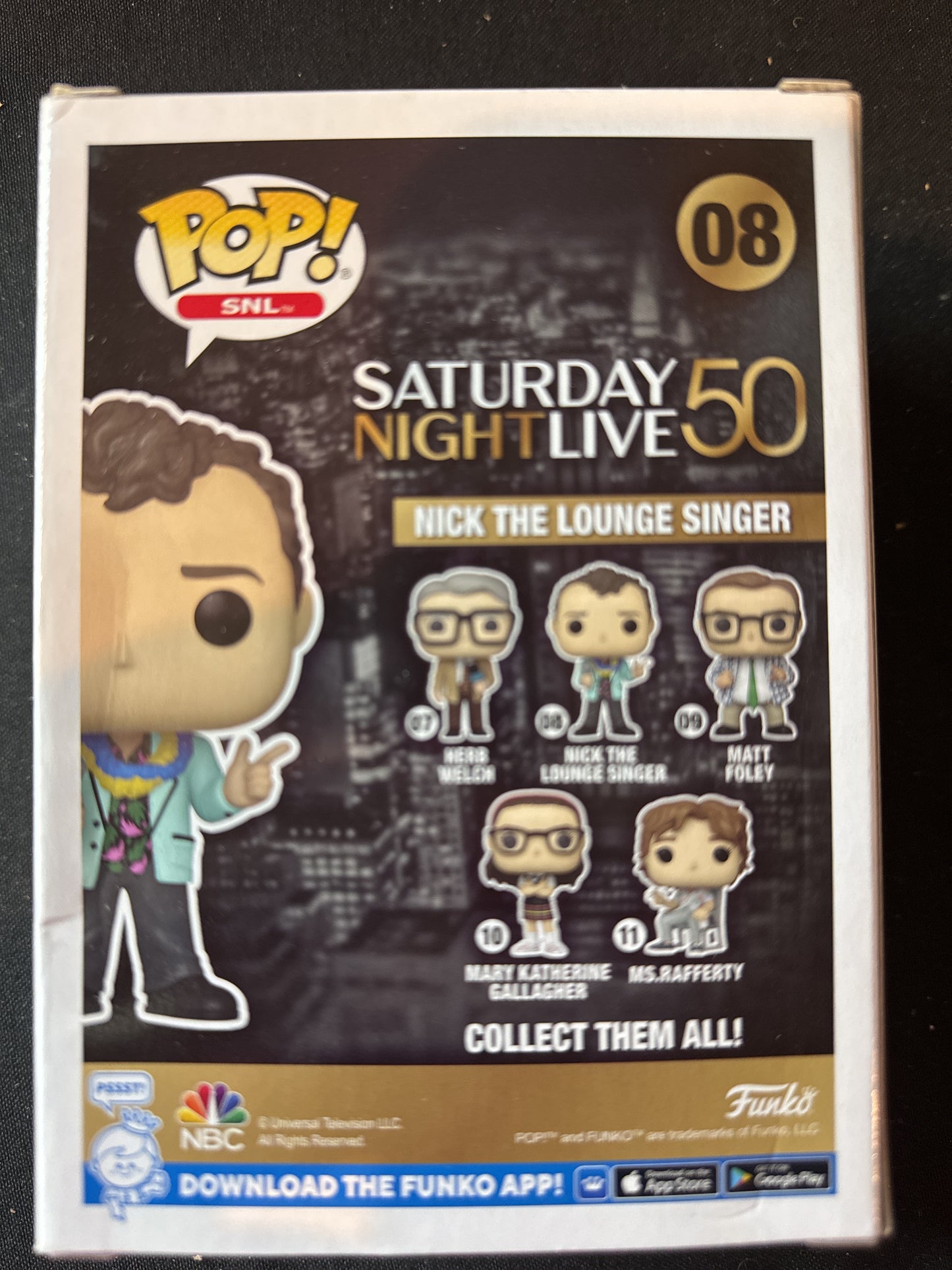 Funko Pop! Saturday Night Live 50th Anniversary Nick The Lounge Singer Vinyl #08 New in Box