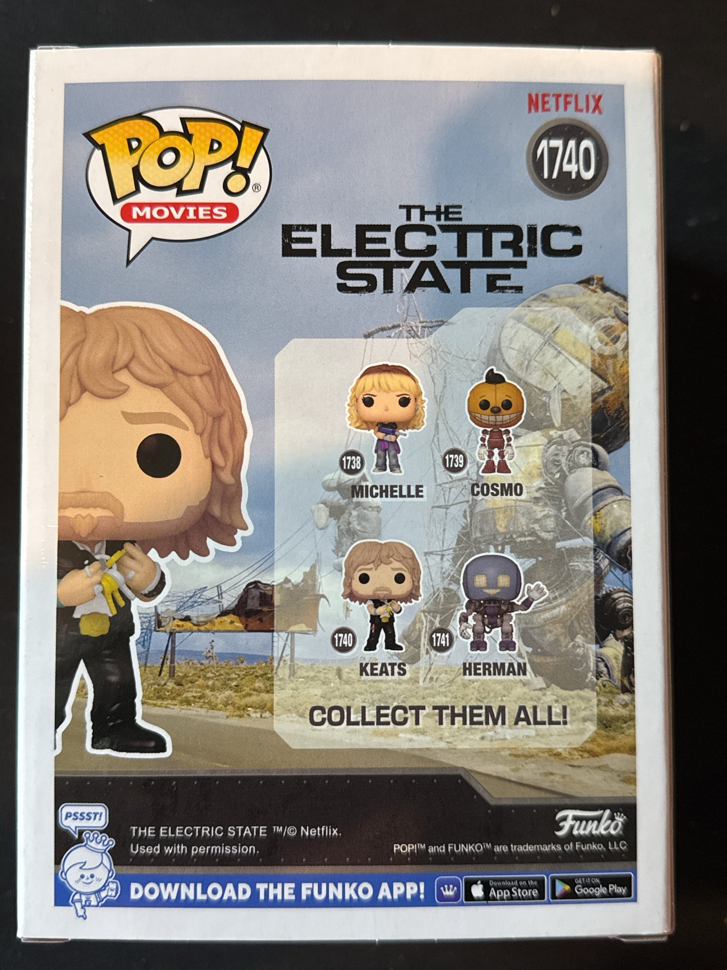 Funko Pop! Movies The Electric State Keats Vinyl Figure #1740 New in Box