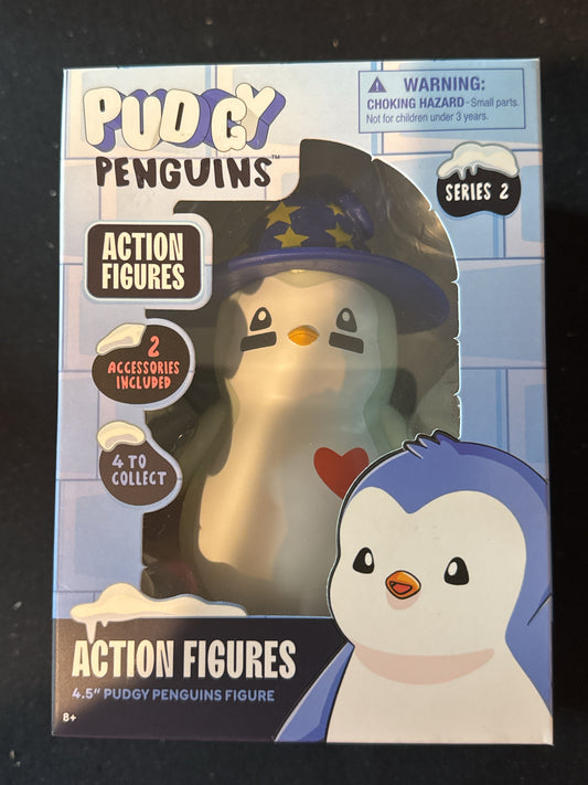 Pudgy Penguins Action Figures 4.5" Tall Heart Sorcerer Hat New in Box