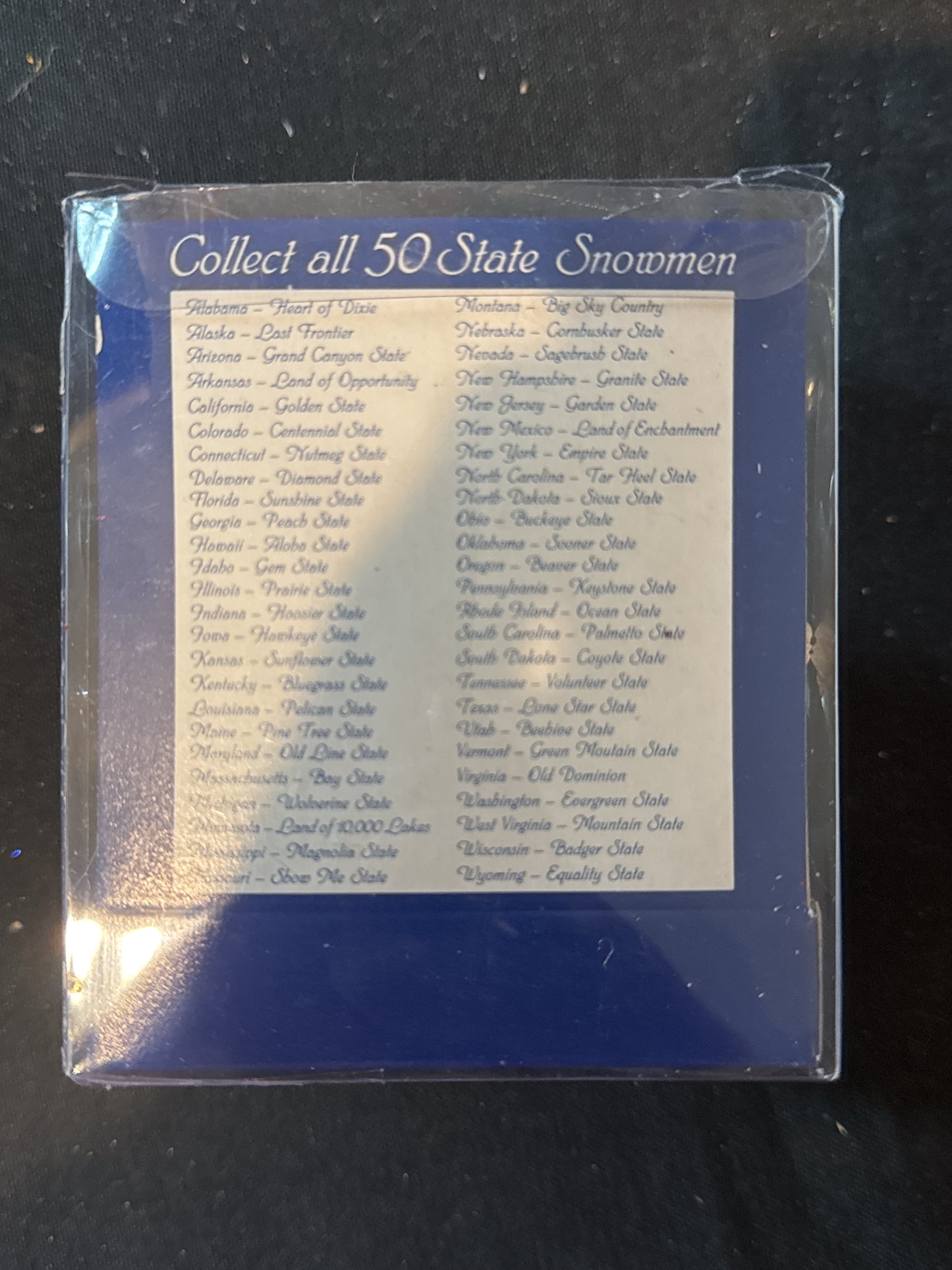 State Snowmen Christmas Ornament North Carolina Tarheel State Snowman New in Box