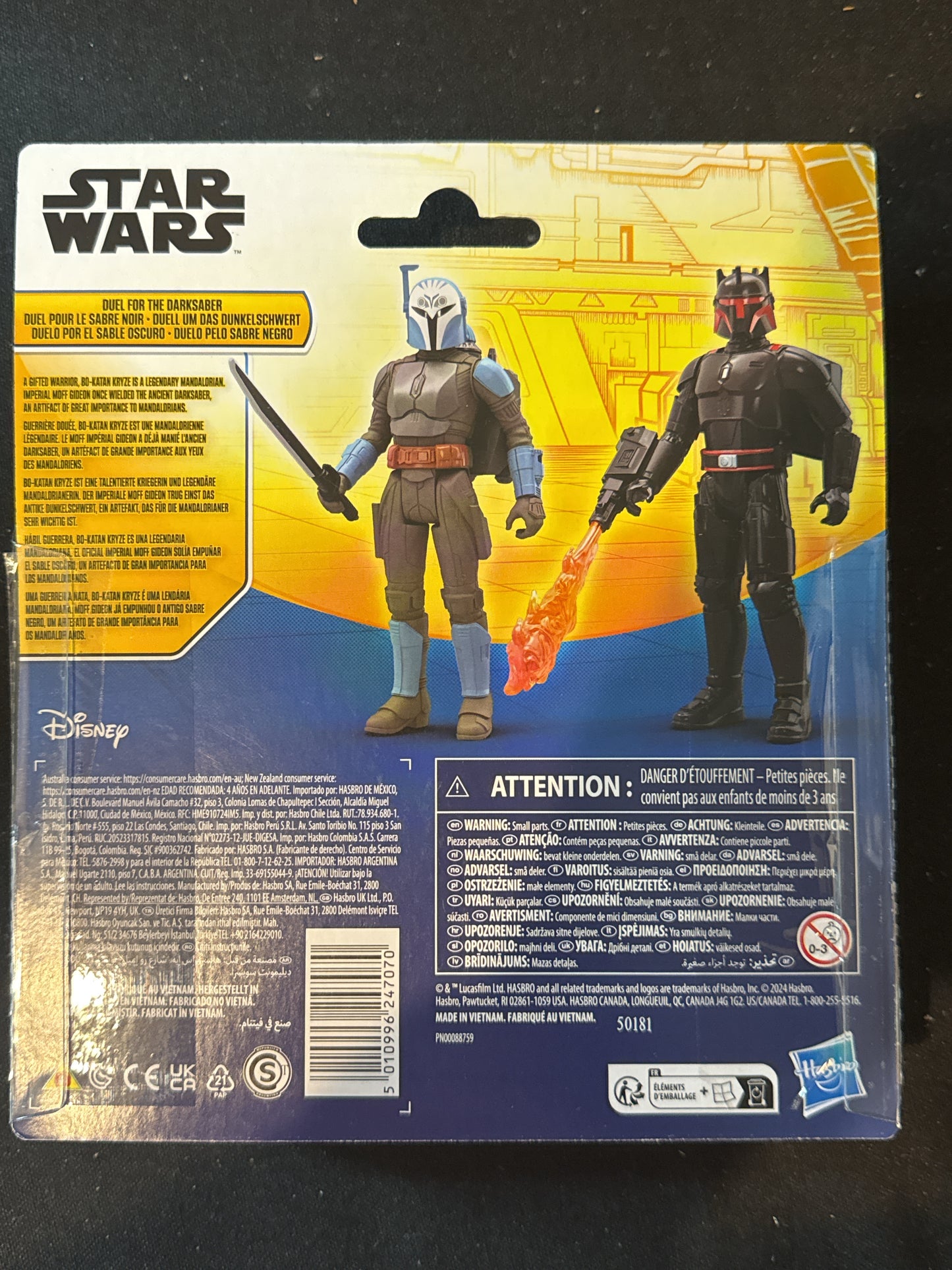 Disney Star Wars Moff Gideon & Bo-Katan Kryze Action Figures w/ Accessories New in Box