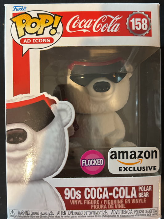 Funko Pop! Ad Icons Coca-Cola 90's Coca-Cola Polar Bear Vinyl Figure #158 New in Box
