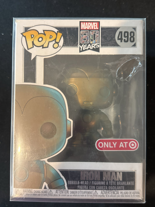 Funko Pop! Marvel 80 Years Iron Man Vinyl Figure #498 Soft Protective Case New in Box