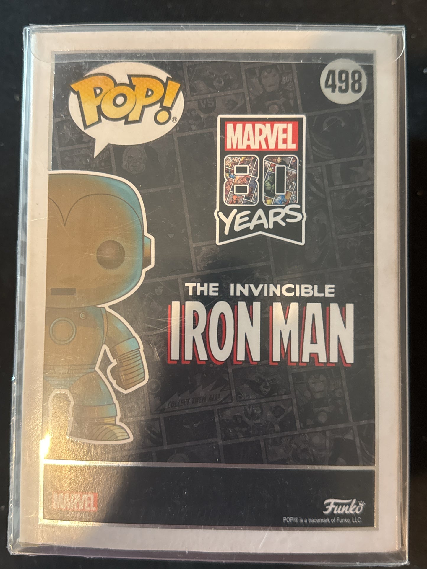 Funko Pop! Marvel 80 Years Iron Man Vinyl Figure #498 Soft Protective Case New in Box