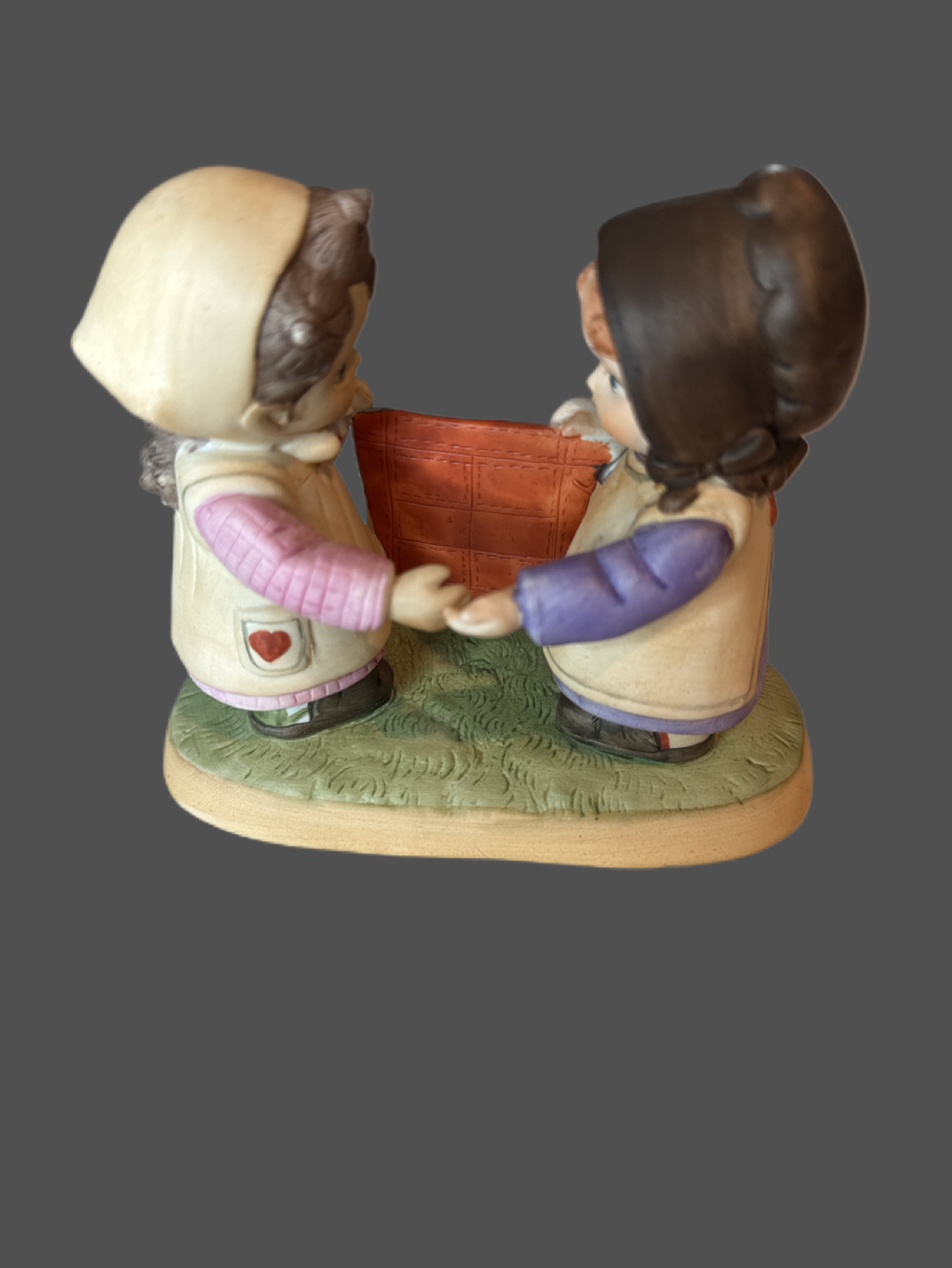 Debbie Bell Jarrett Vintage Friendship Figurine Enesco You Reap What You Sew