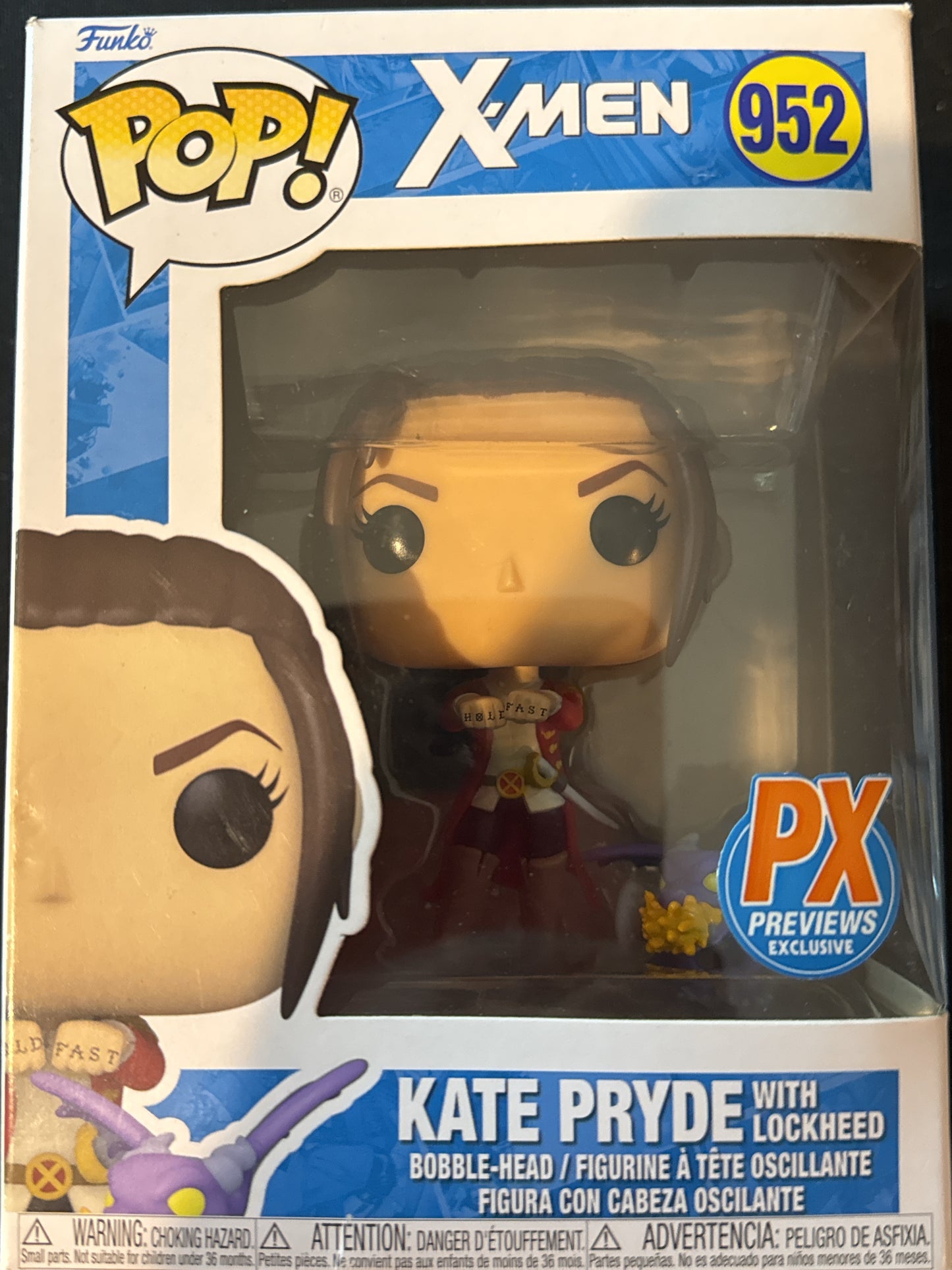 Funko Pop! X-Men Kate Pryde w/ Lockheed Bobble Head #952 New in Box