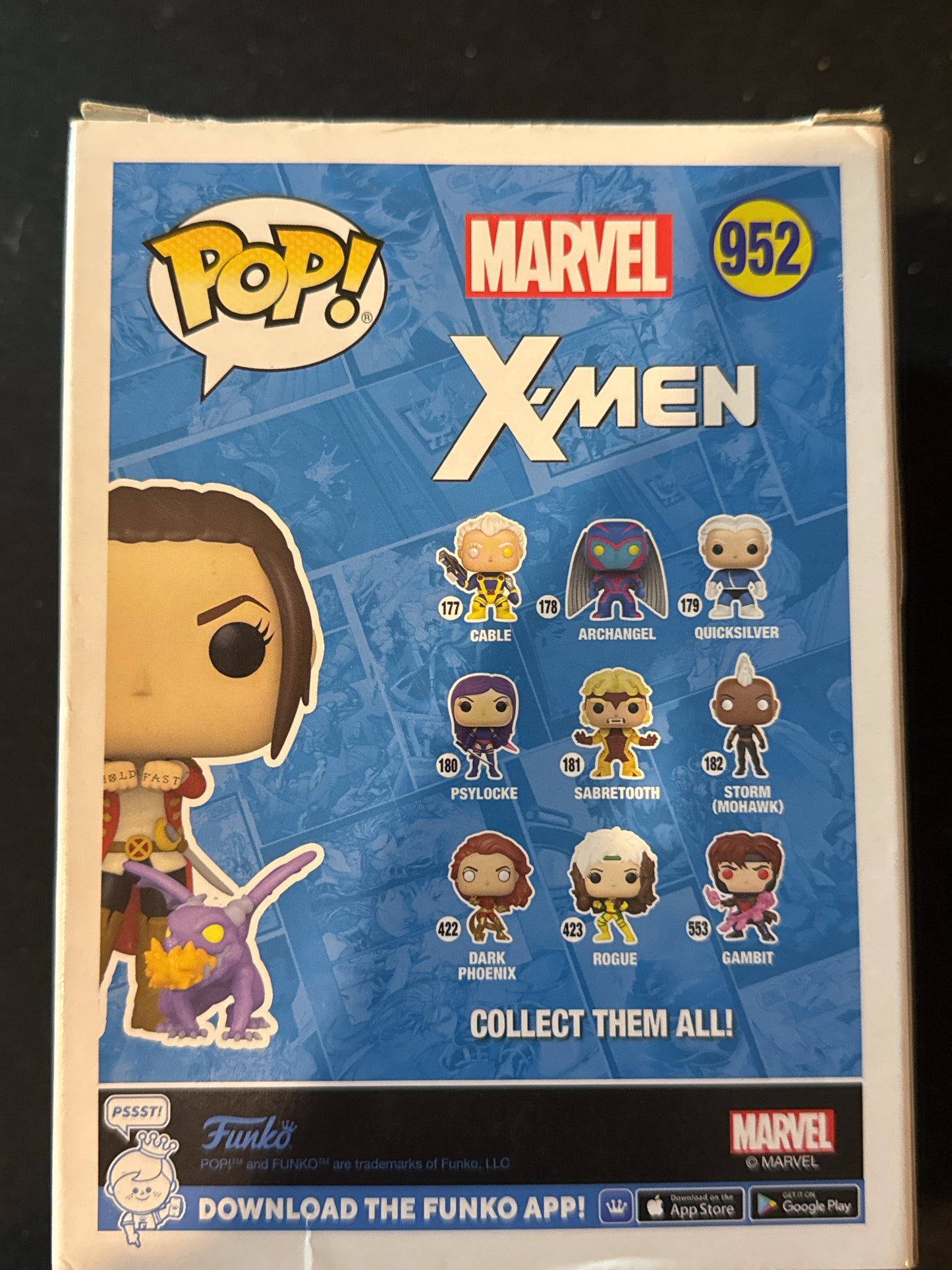 Funko Pop! X-Men Kate Pryde w/ Lockheed Bobble Head #952 New in Box