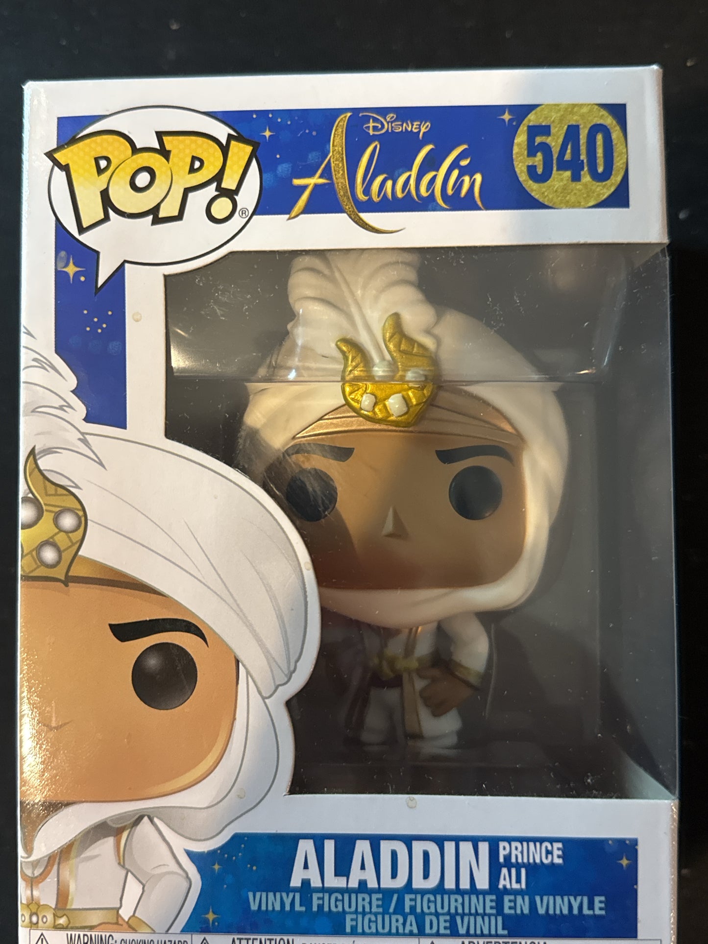 Funko Pop! Disney Aladdin Prince Ali Vinyl Figure #540 New in Box